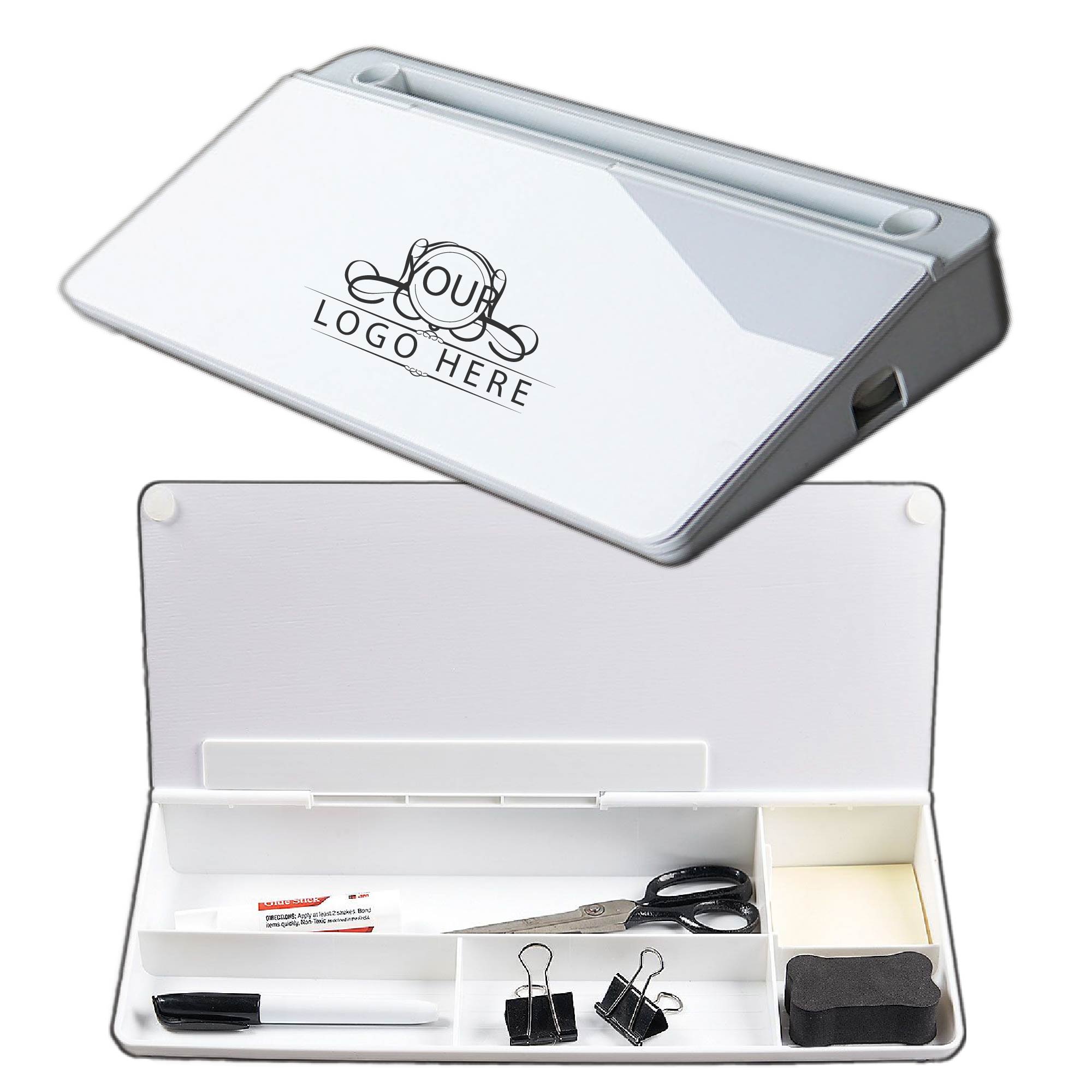Desktop Whiteboard with Storage Caddy 2