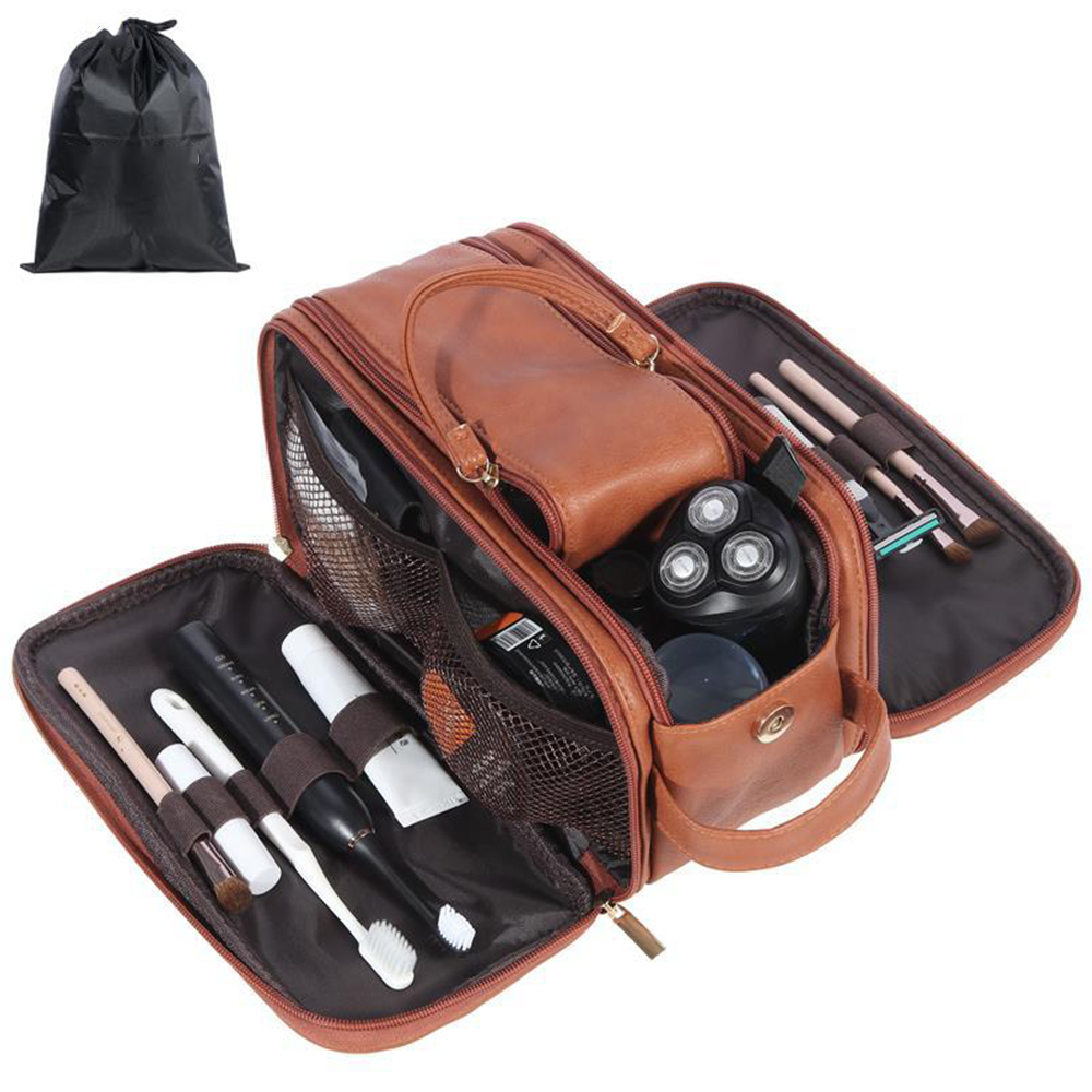 Leather Large Shaving Dopp Bag 5