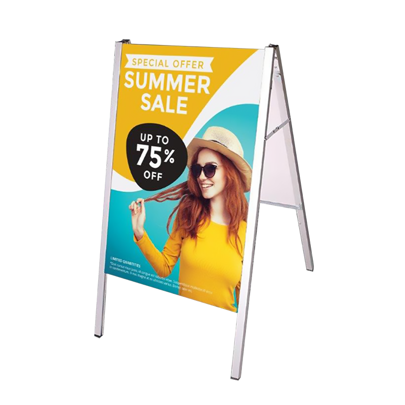 Thriller™ Lightweight A Frame Signage, Single Sided Graphic with Hardware 1