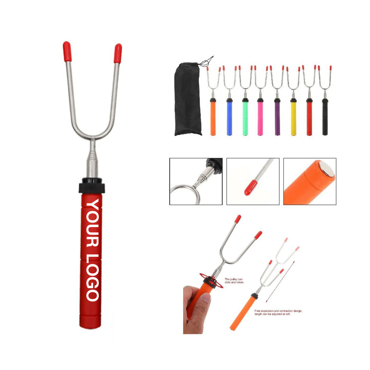 Extendable Marshmallow Fork for Grilling 8