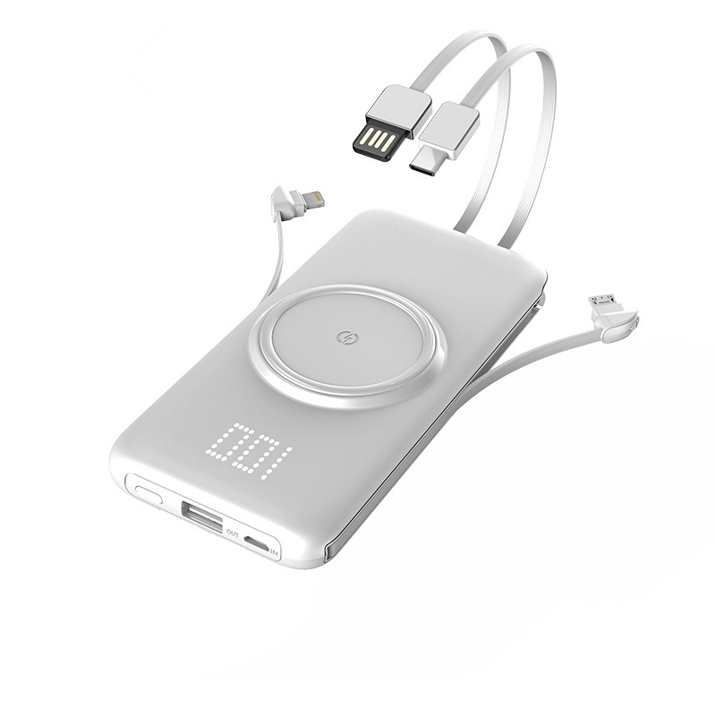 10,000 mAh four output wireless charging power bank 2