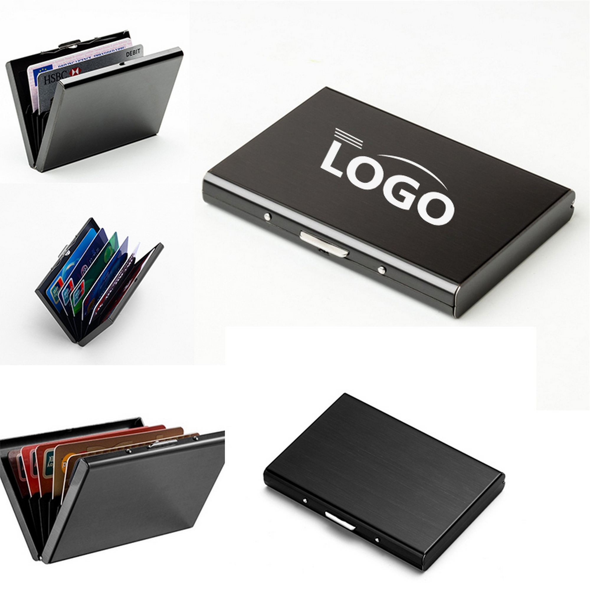 Men's Business Anti-RFID Stainless Steel Card Holder 4