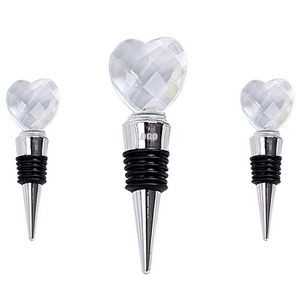 Charming Diamond Heart Shaped Wine Cork Bottle Stopper 16