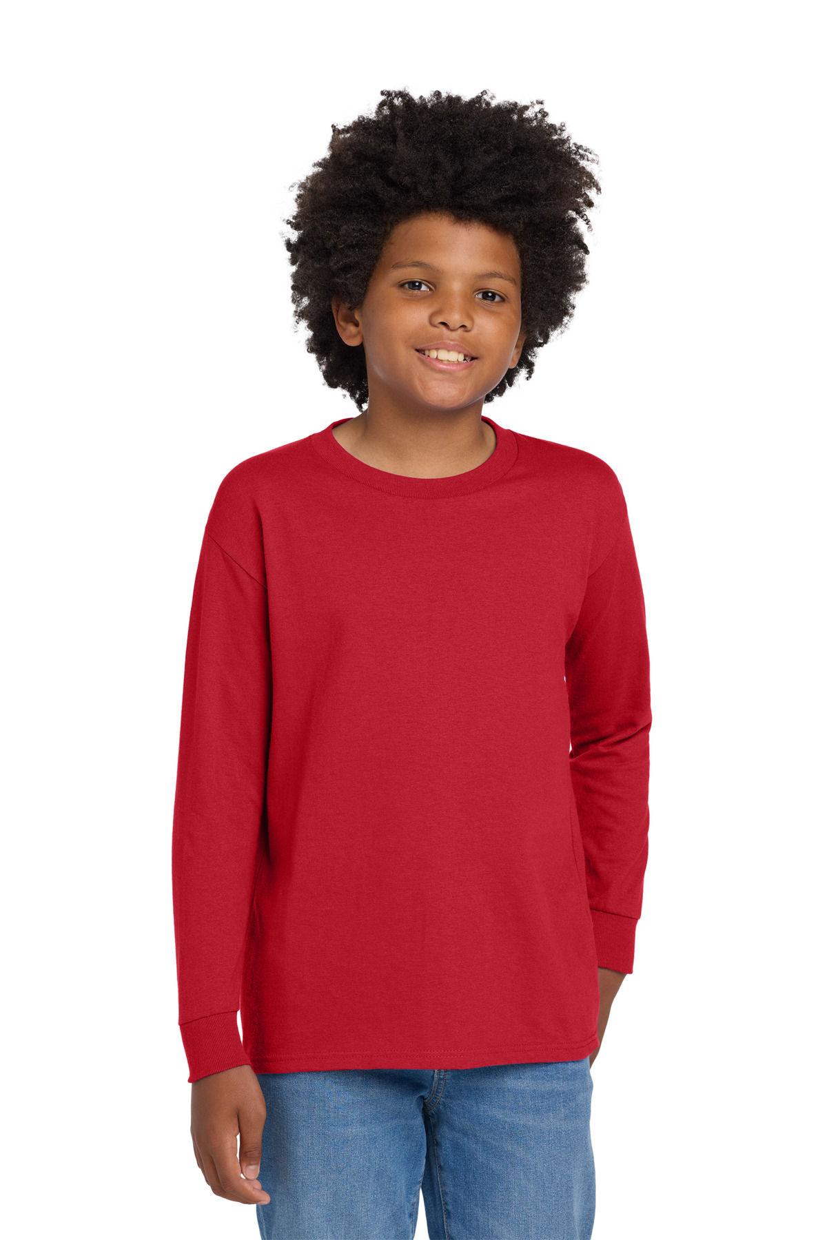 Gildan Youth Heavy Cotton 100% Cotton Long Sleeve T-Shirt. 5400B 85