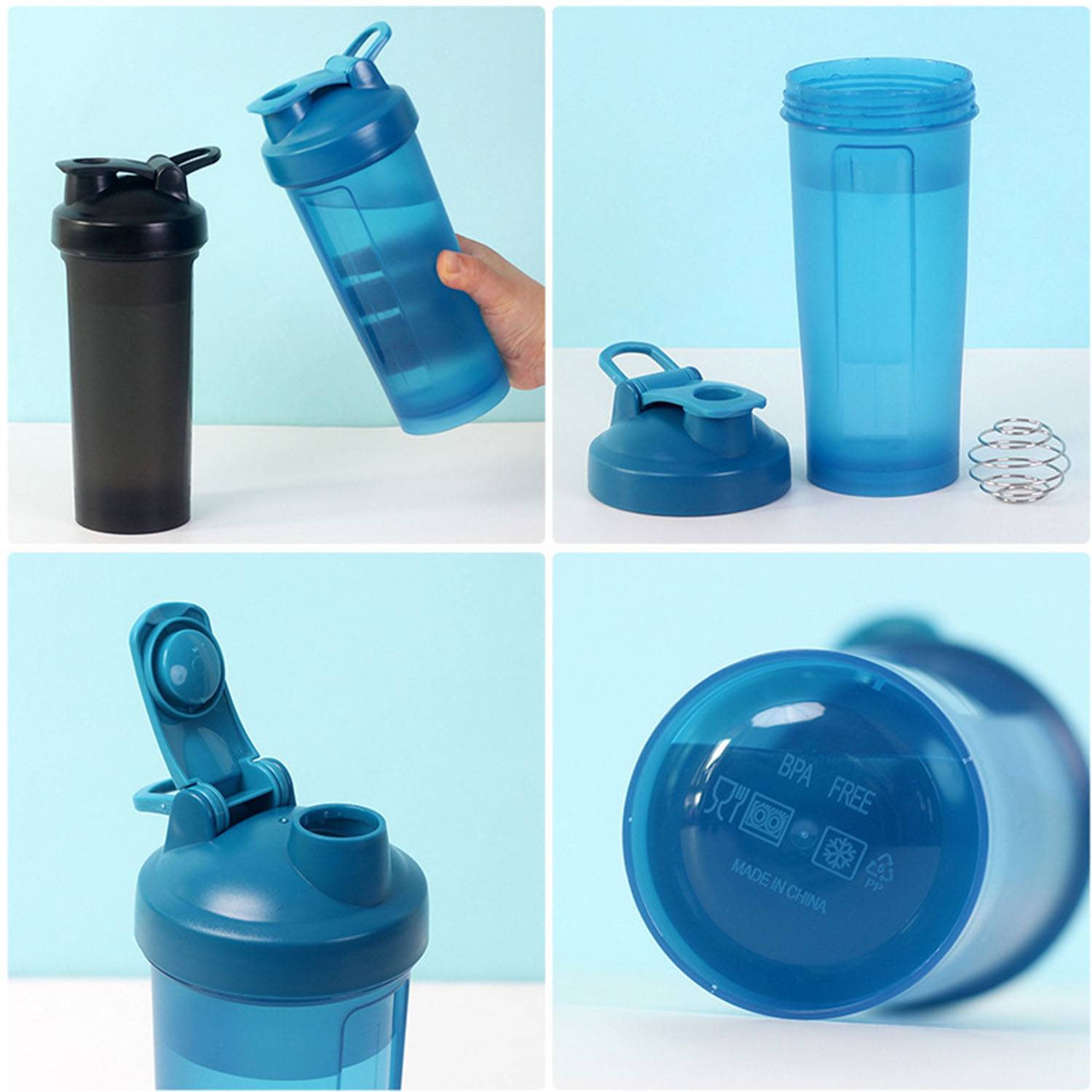 20oz shaker bottle with handle 8