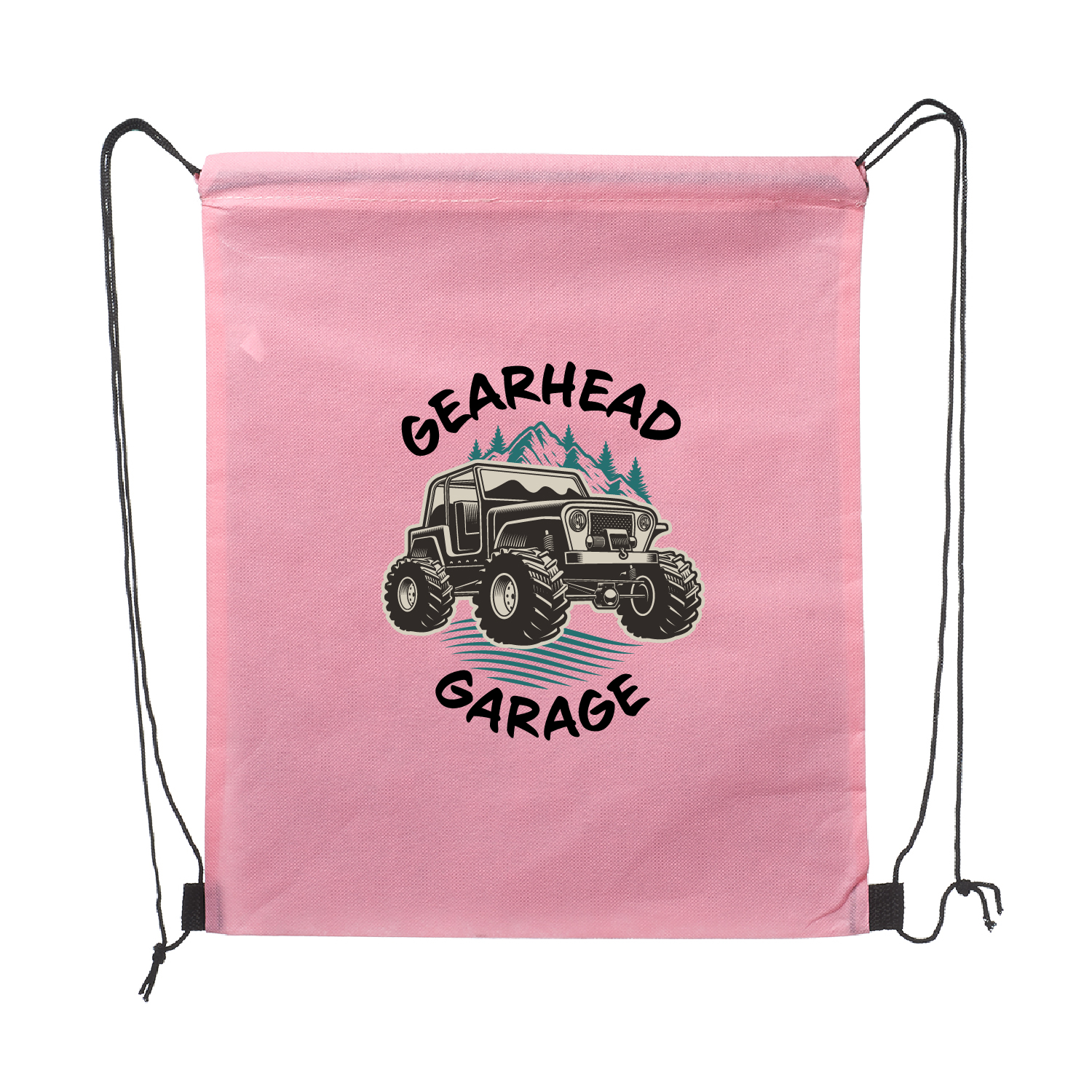 Wanderlust Non-Woven Drawstring Backpack (Full Color Imprint) 9