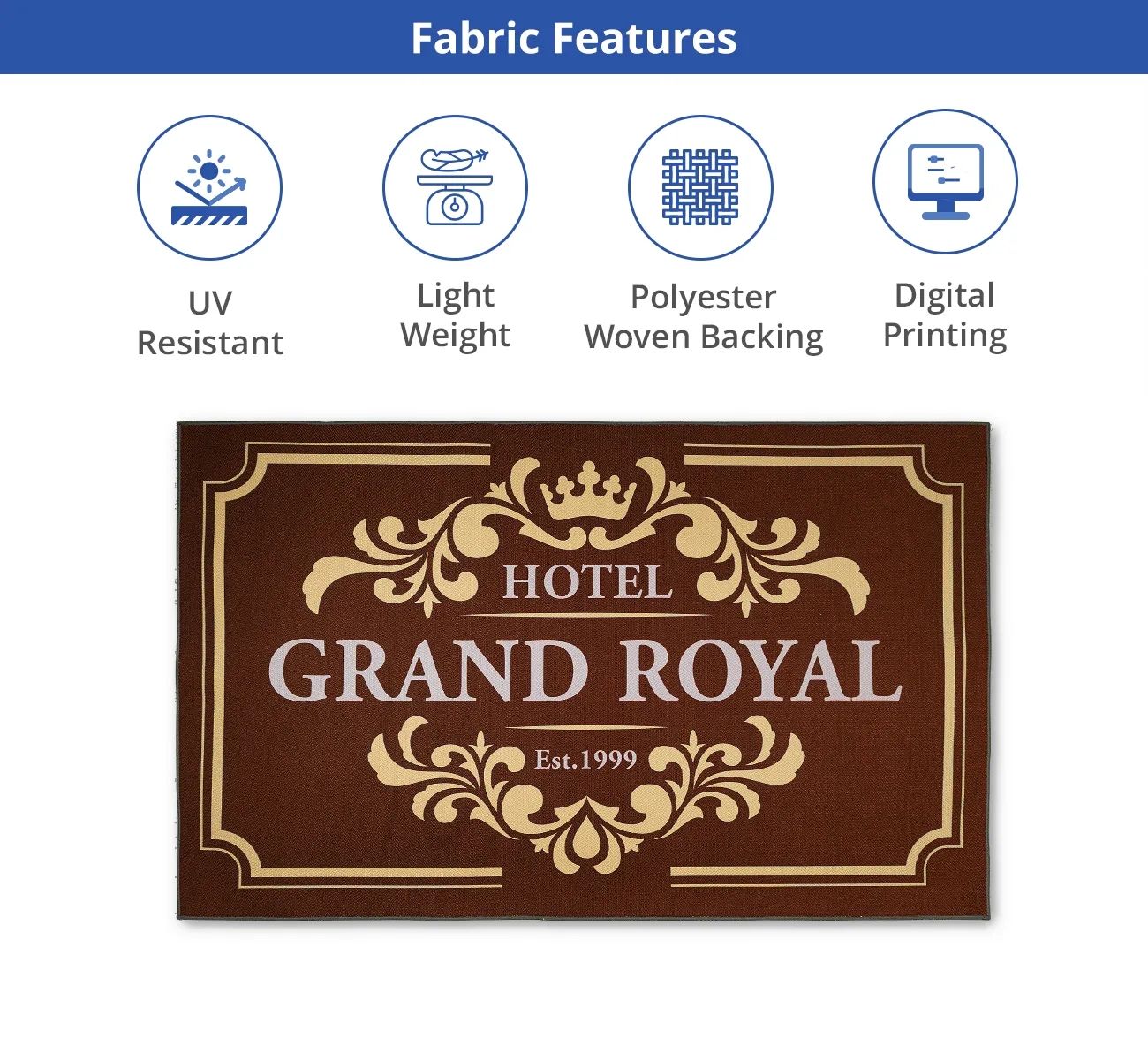 Custom Logo Rugs - Polyester (3ft x 3ft) 10