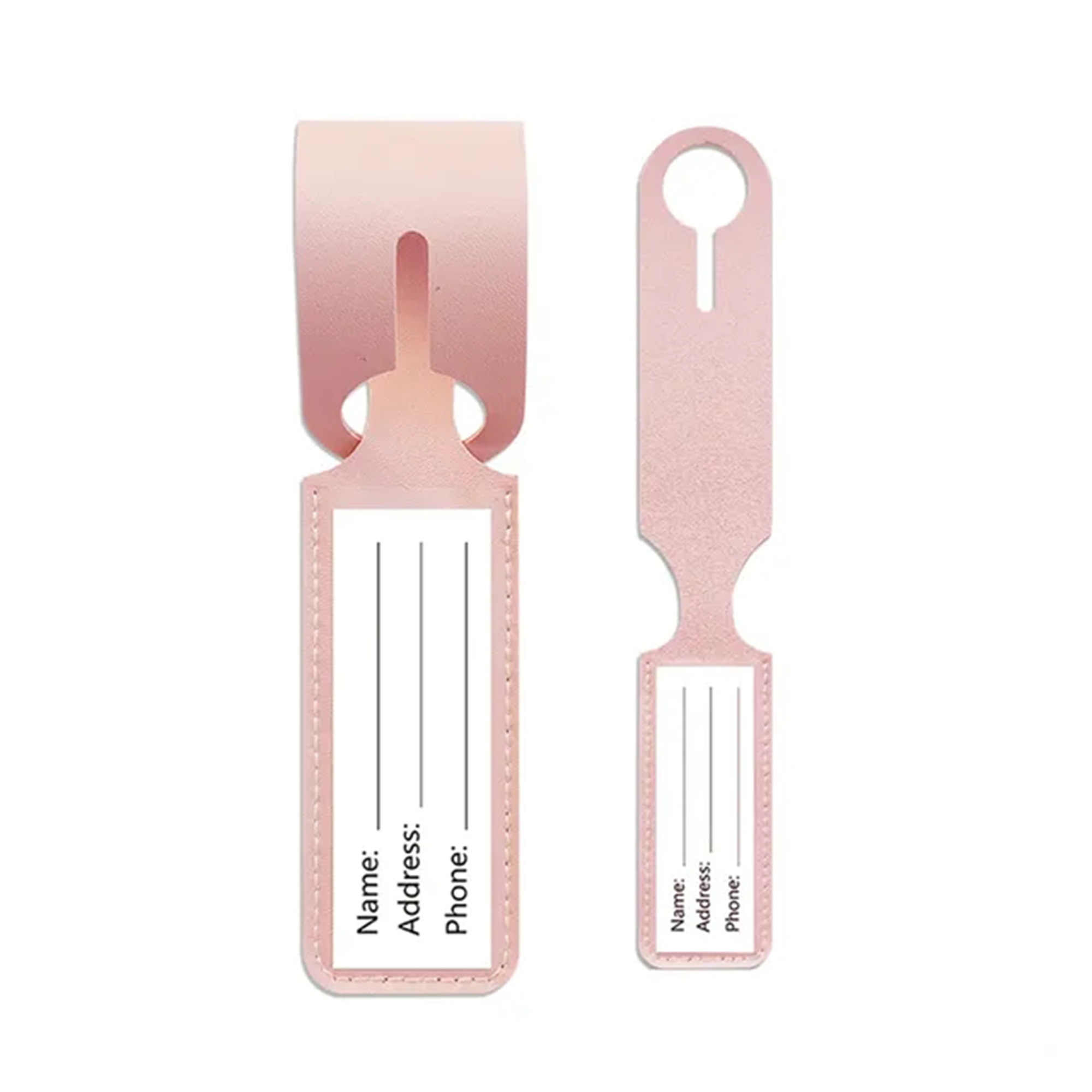 Customizable PU Leather Luggage Tag 4