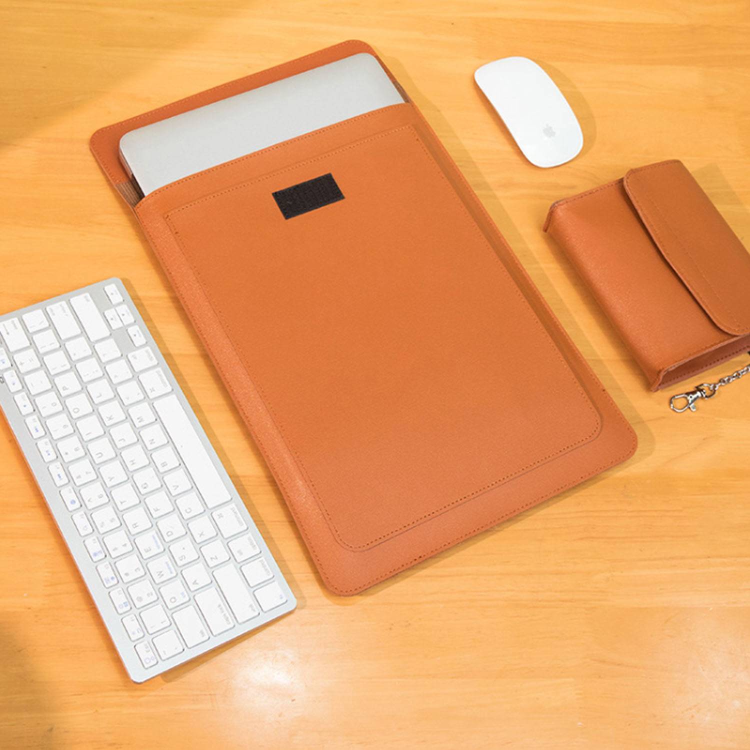 PU Leather 15/16 Inch Vertical Laptop Bag 8