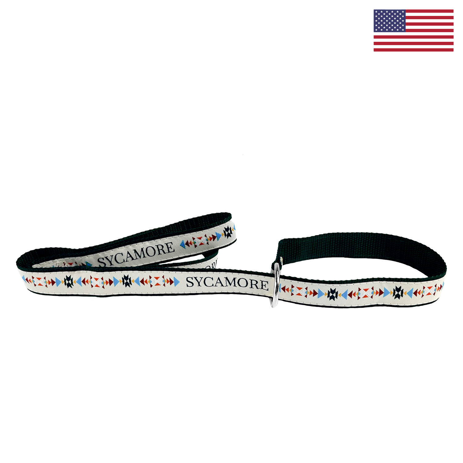 1" X 72" Woven Slip Leash w/ Nickel-plated D-Ring - "Elite" Weave