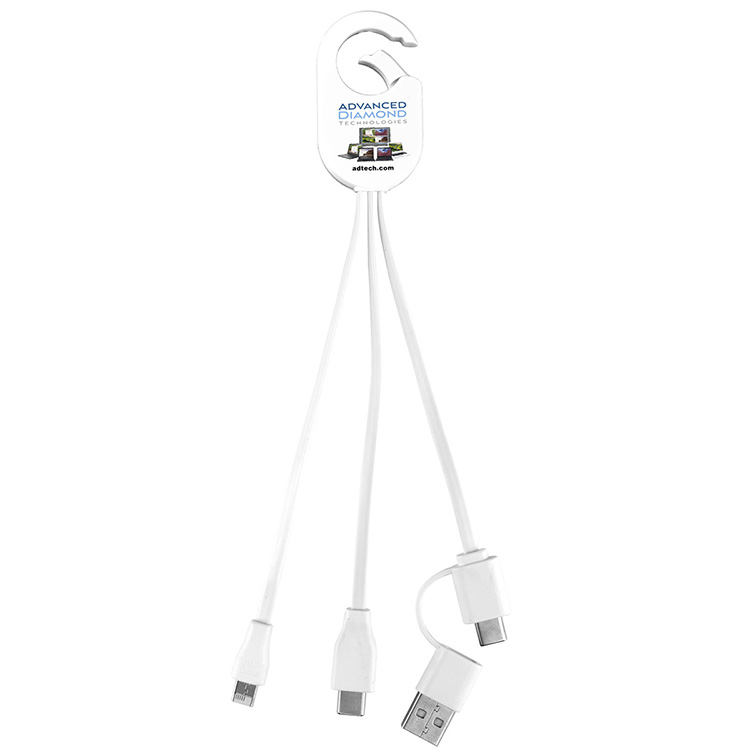 "WEBER" 5-in-1 Cell Phone Charging Cable with Carabiner Clip 10