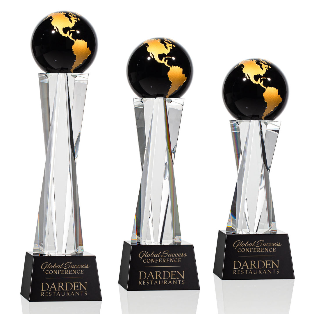 Havant Globe Award - Black/Gold
