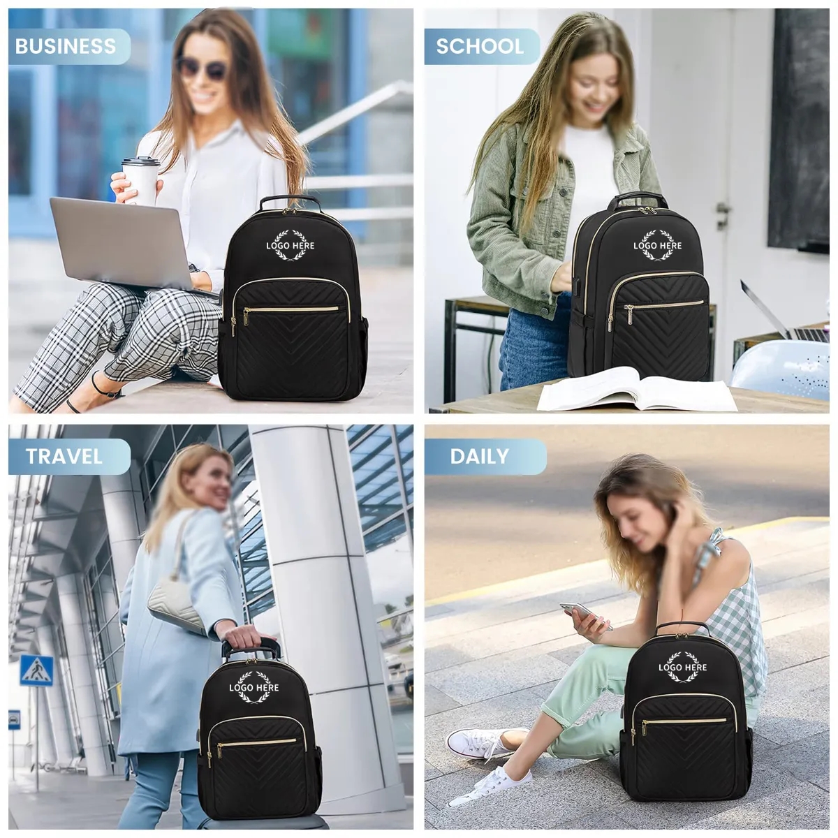 Laptop Backpack With USB Port 3