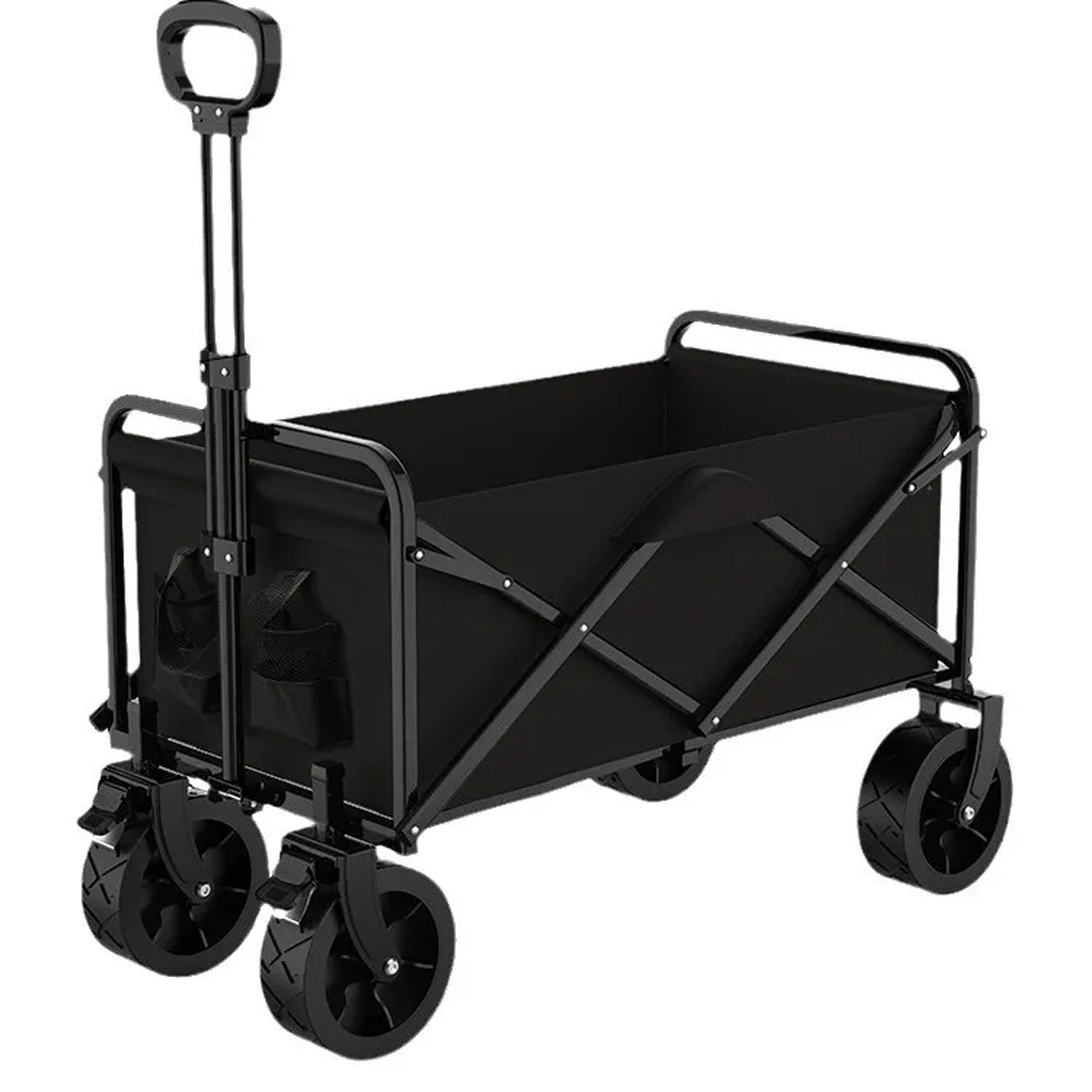 Folding Camping Wagon with 360 Degree Rotating Wheels 3