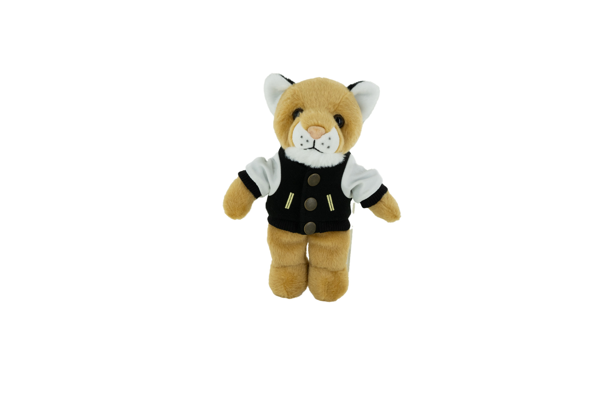 Plush Cougar with a Varsity Jacket