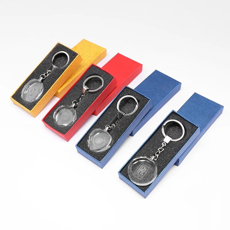 Beautiful luminous crystal commemorative pendant,key chain 3