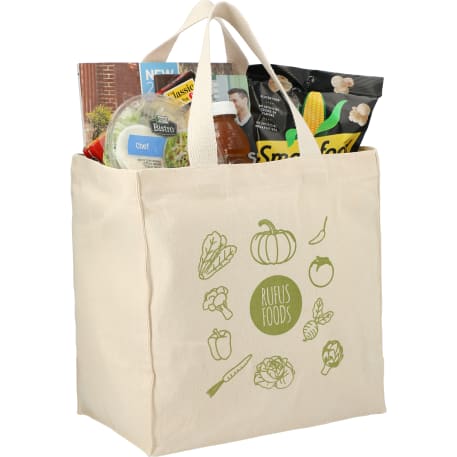 Essential 8oz Cotton Grocery Tote, custom tote bag with logo imprint 7