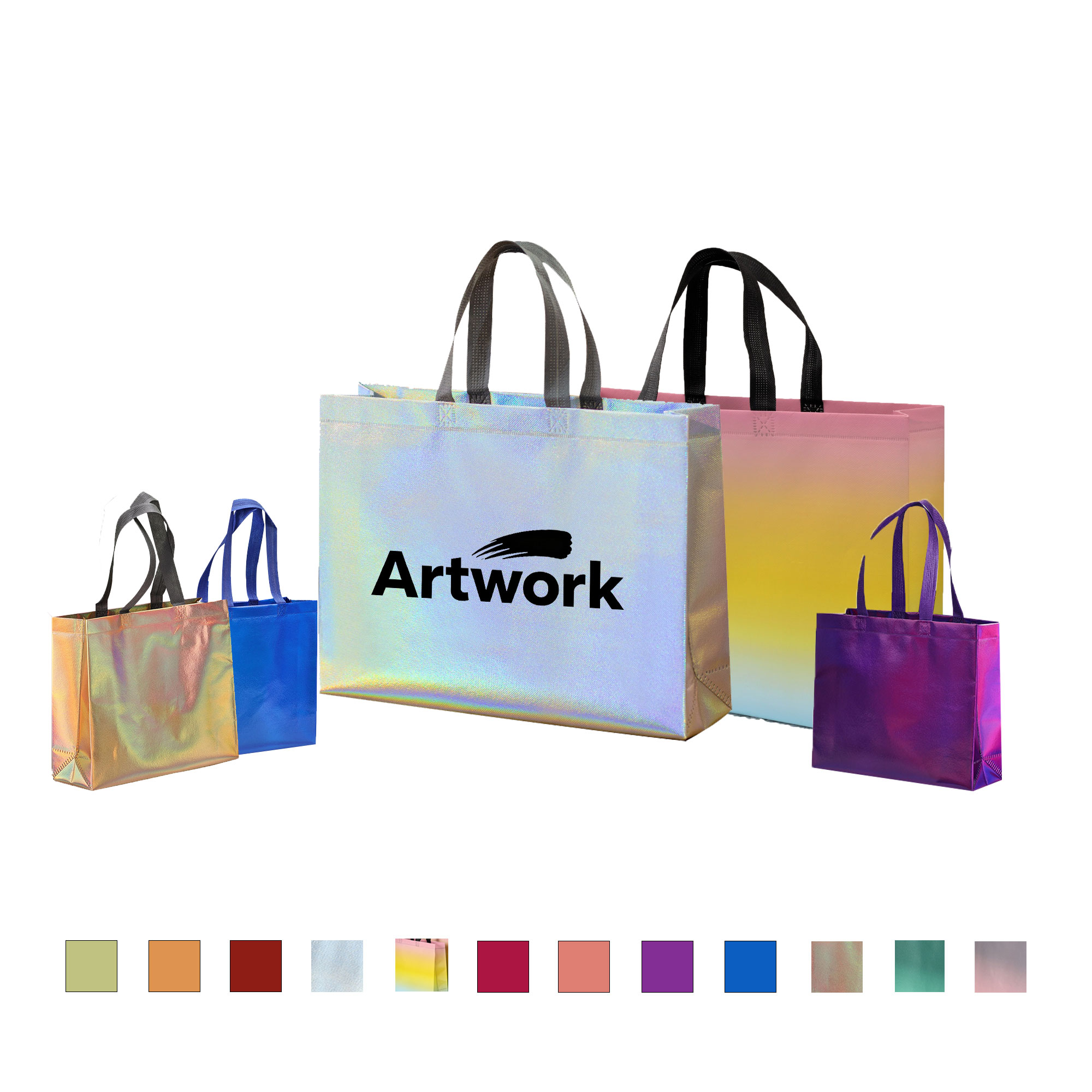 Metallic Non - Woven Tote Bag 3