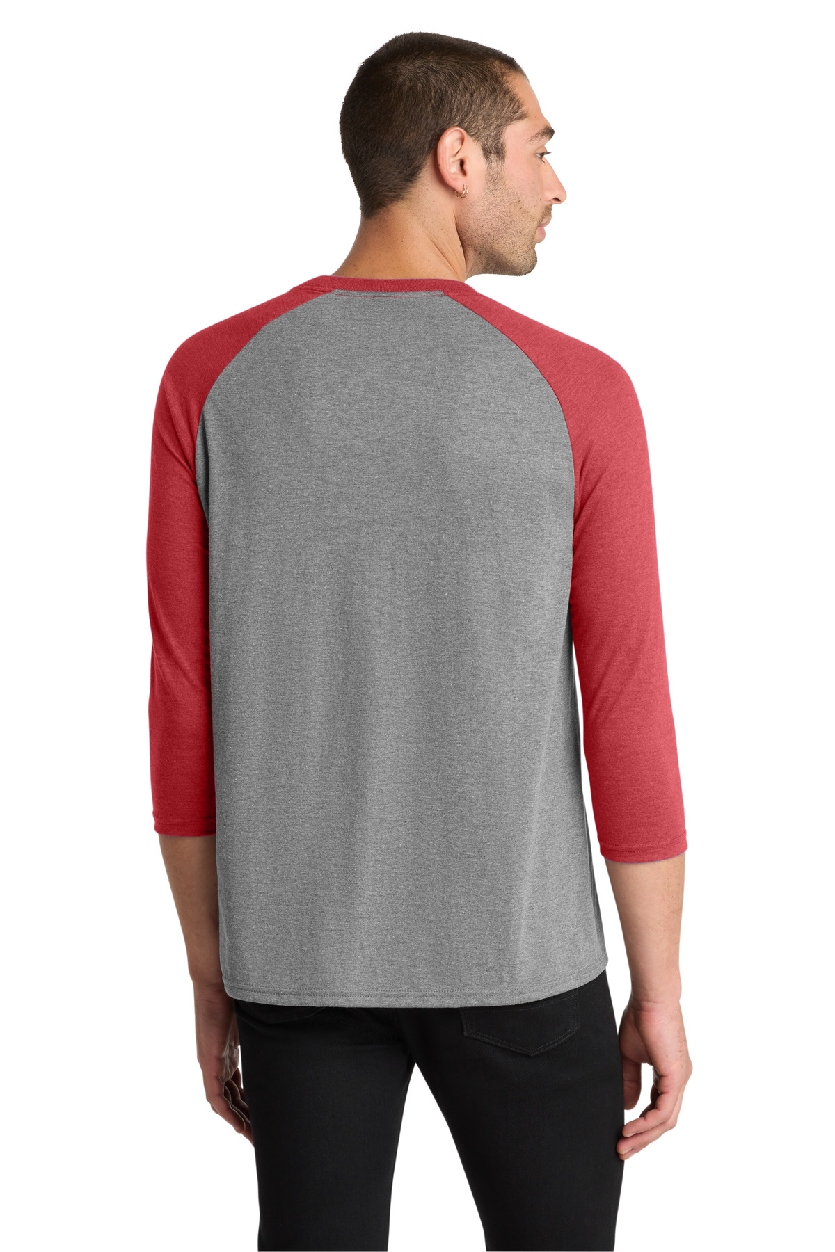 District Perfect Tri 3/4-Sleeve Raglan. DM136 10