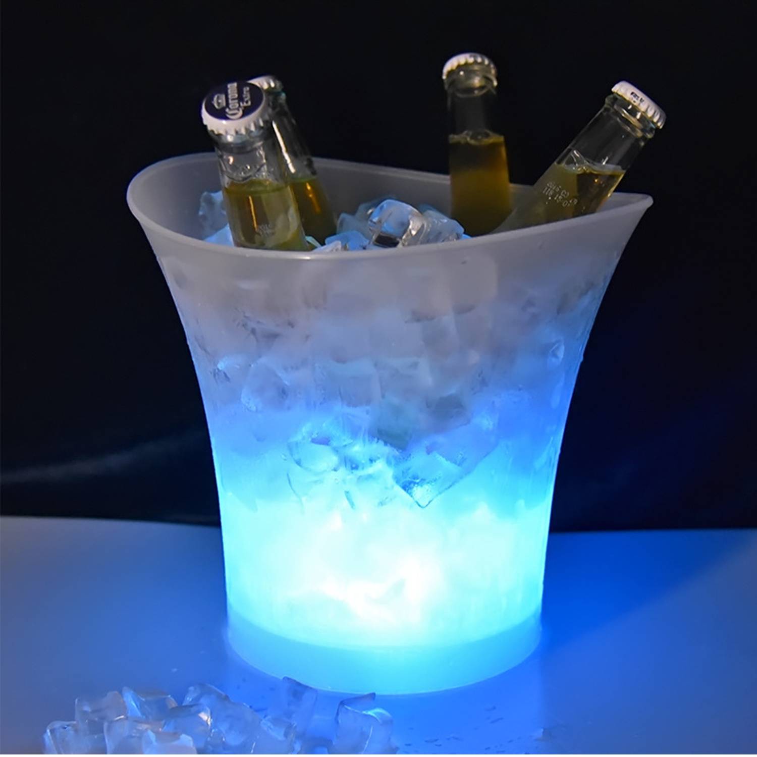 LED Plastic Illuminated Ice Bucket 5