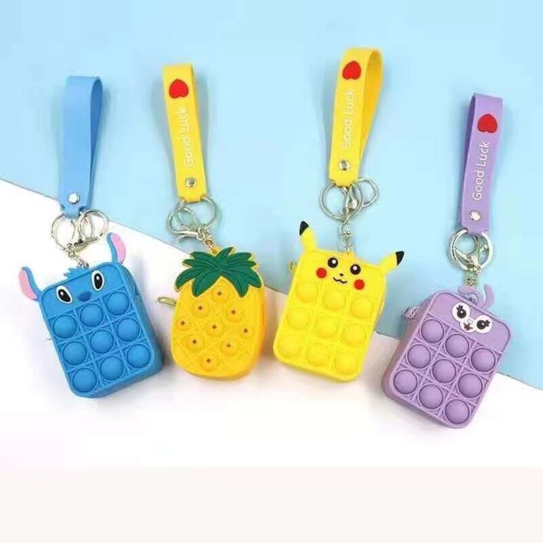 Push Pop Bubble Fidget Toy Silicone Coin Purse 5