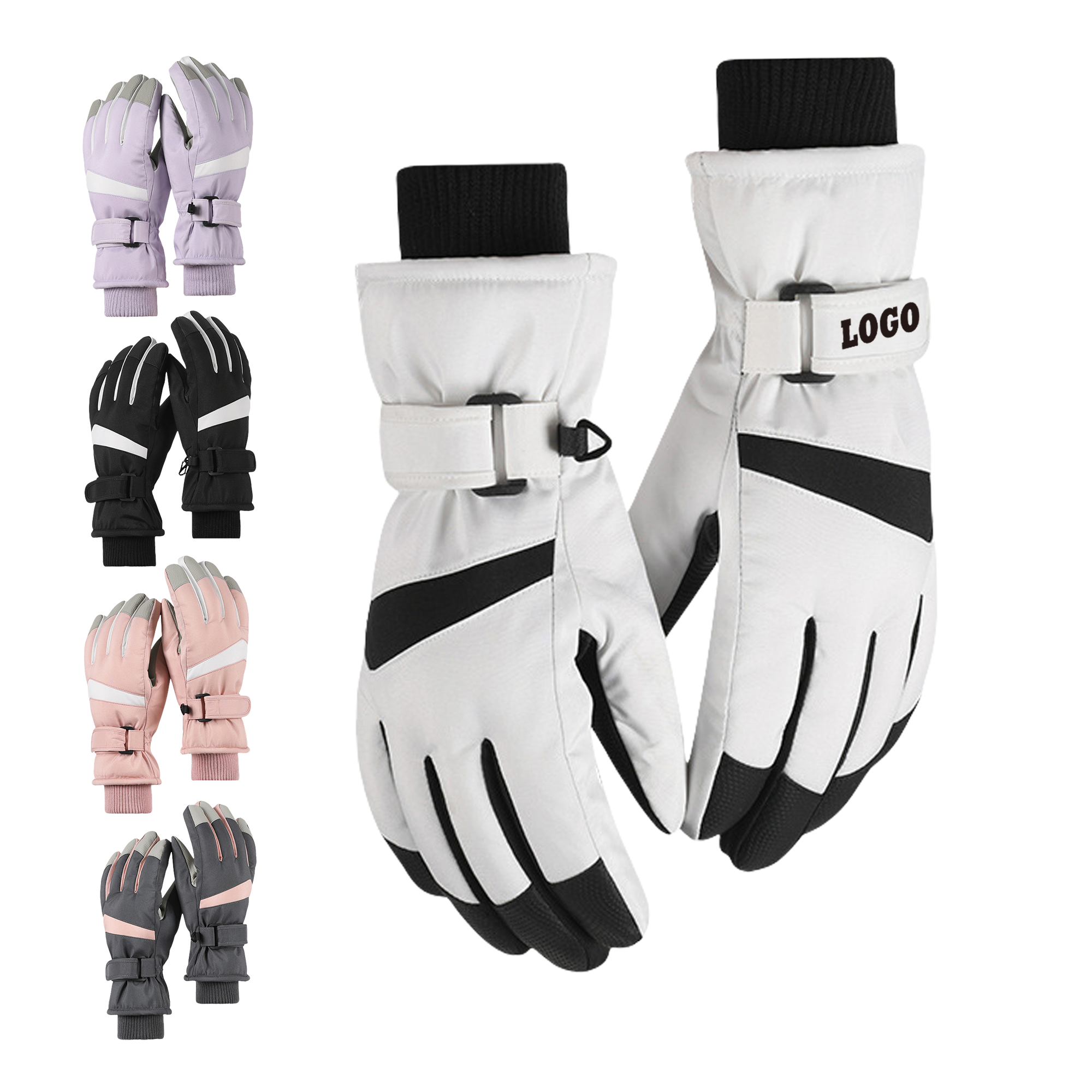 Windproof Thermal Touchscreen Ski Gloves 5