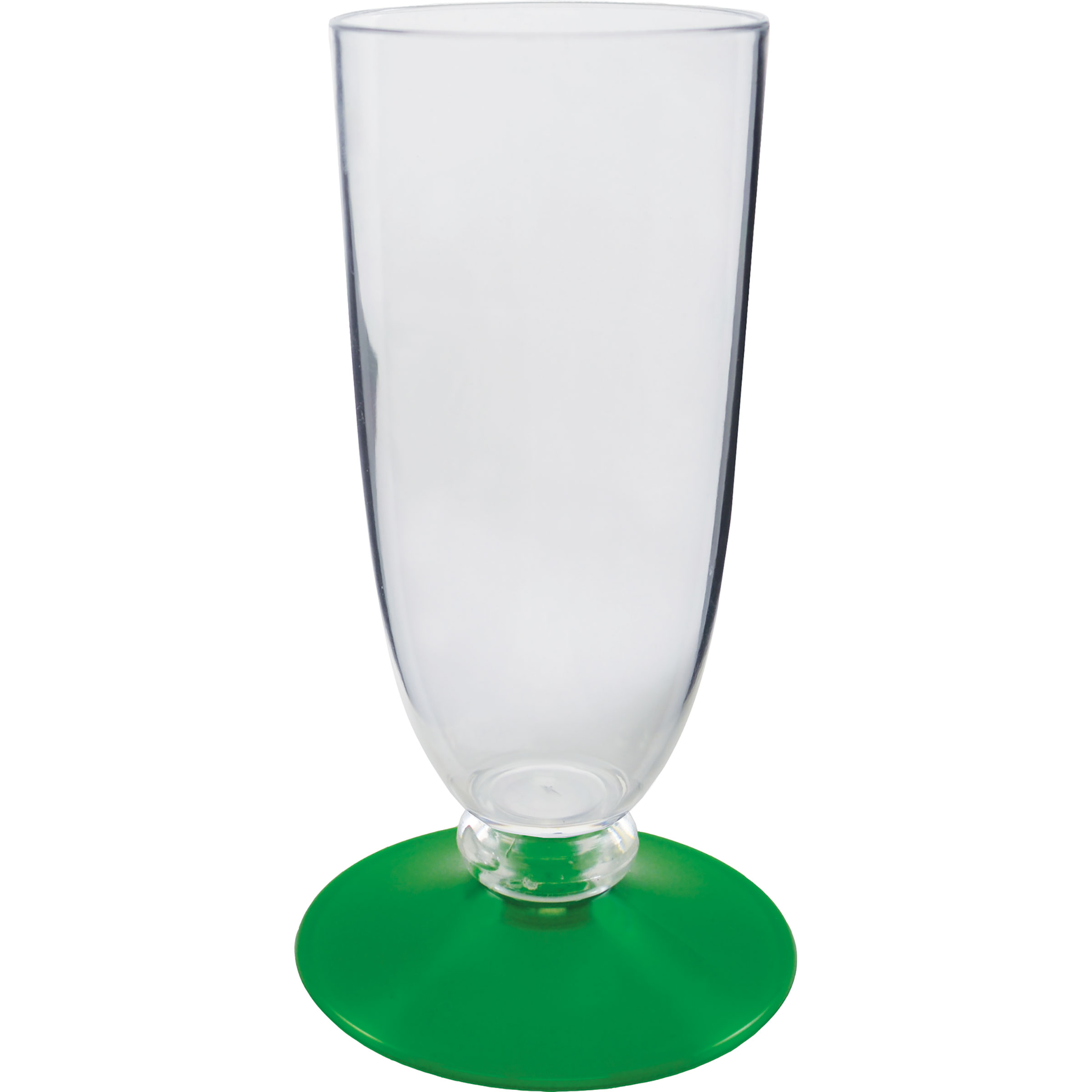 7oz Short Stem Plastic Champagne Flute with Your Choice of Base Color 4