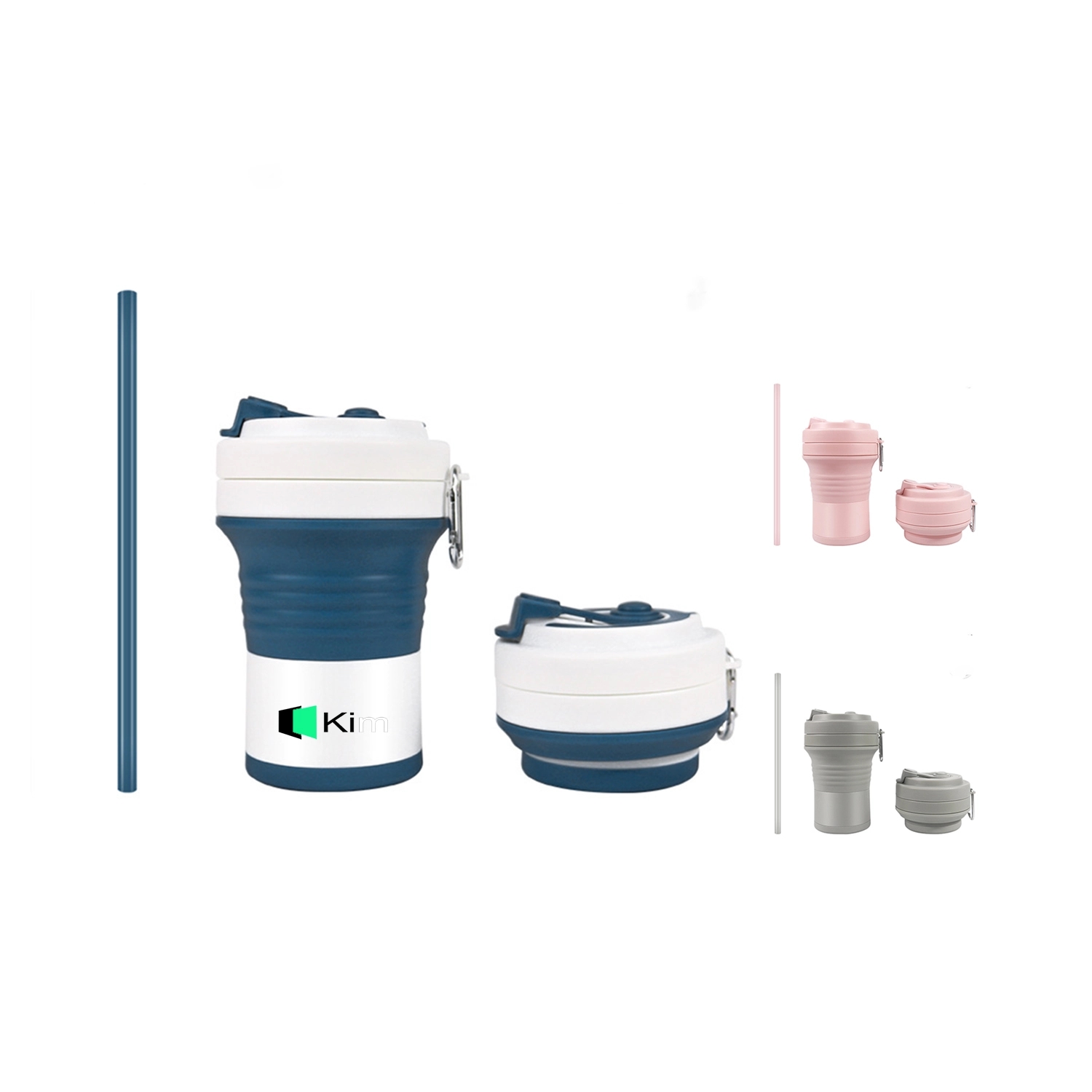 Folding Travel Sealed Silicone Water Cup 2