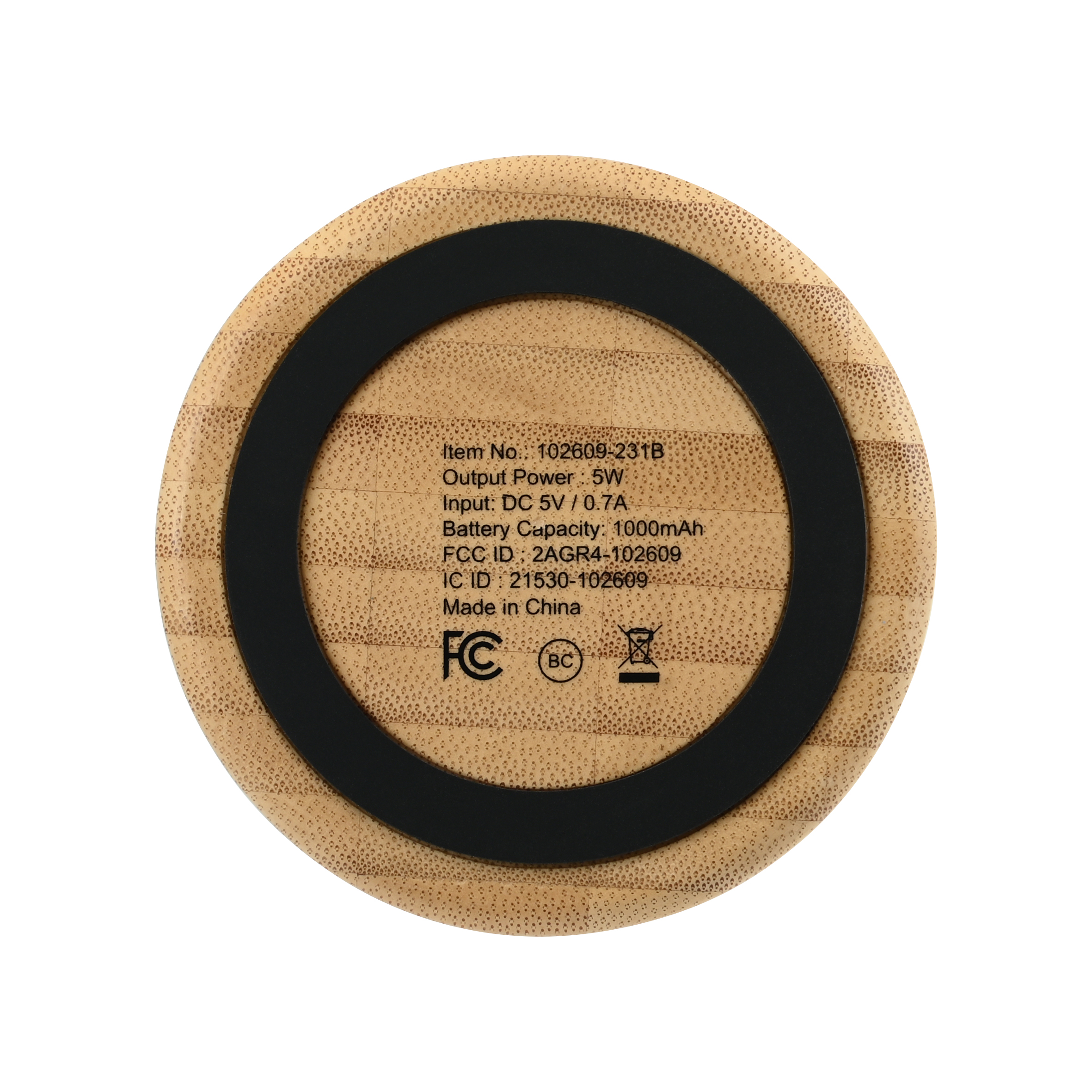Reed Circle Bamboo Wireless Speaker 7