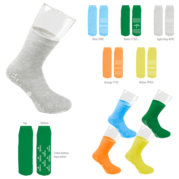 IMPORT Comfy-Fit Single Side Non-Slip Grip Socks 56