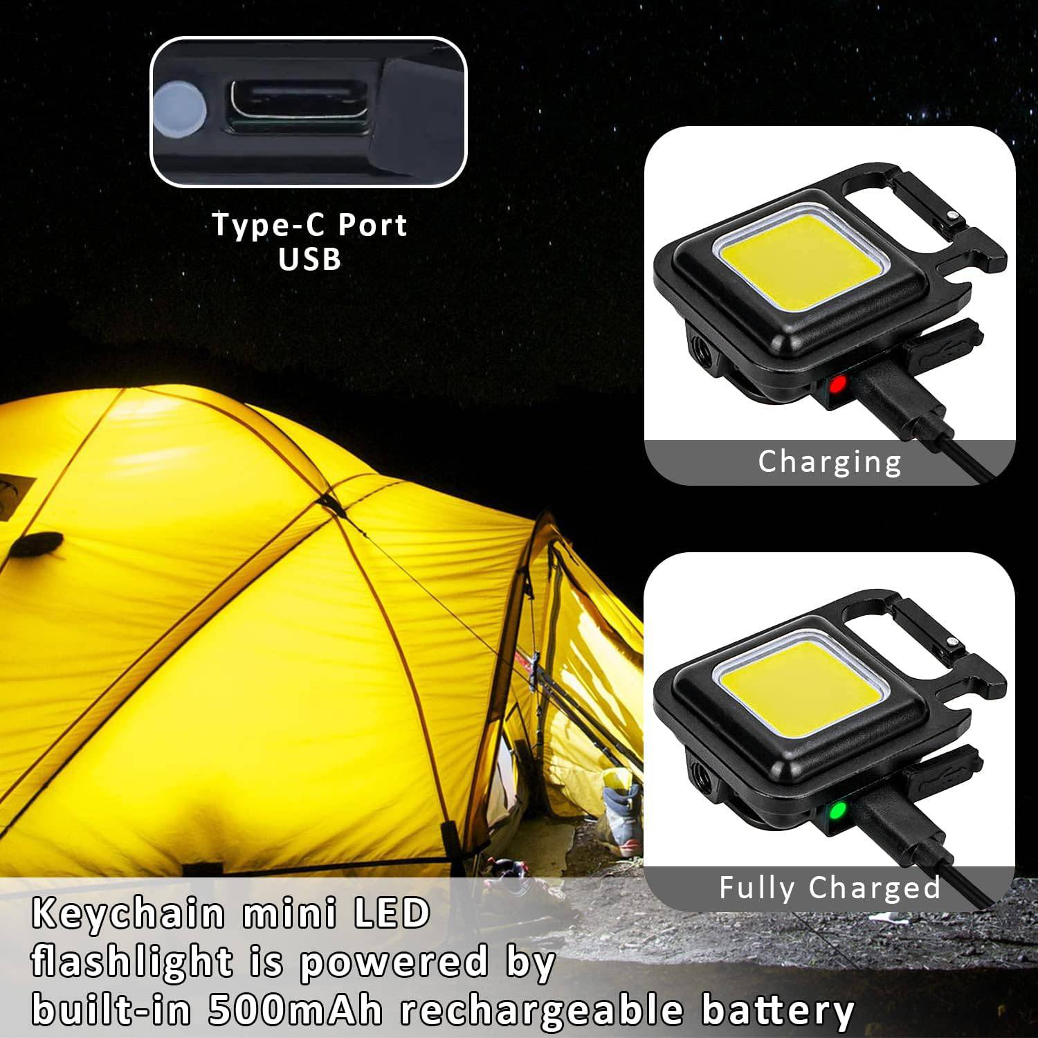 Rechargeable EDC Keychain Flashlight 3