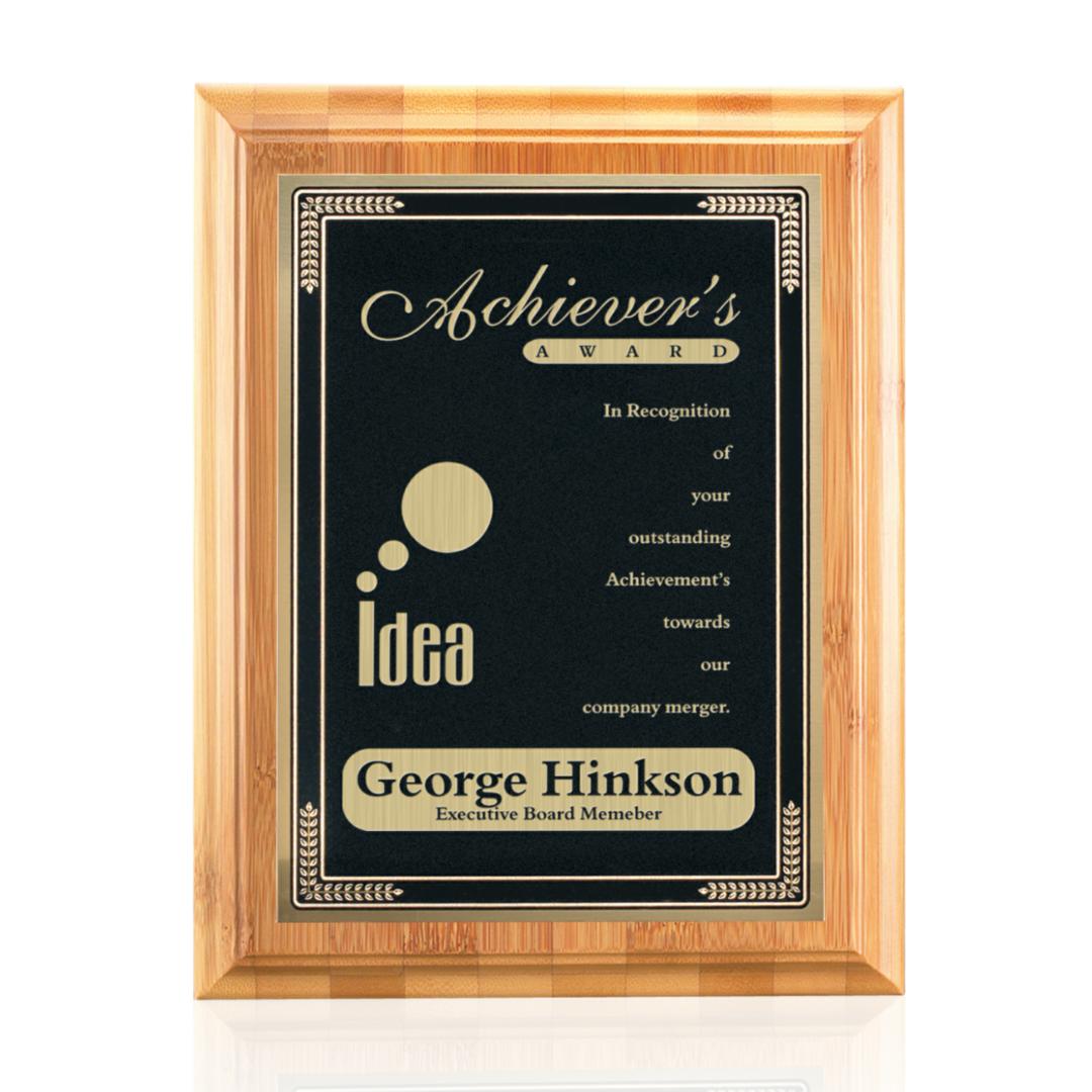Bamboo/Cardinal Plaque - Black 3