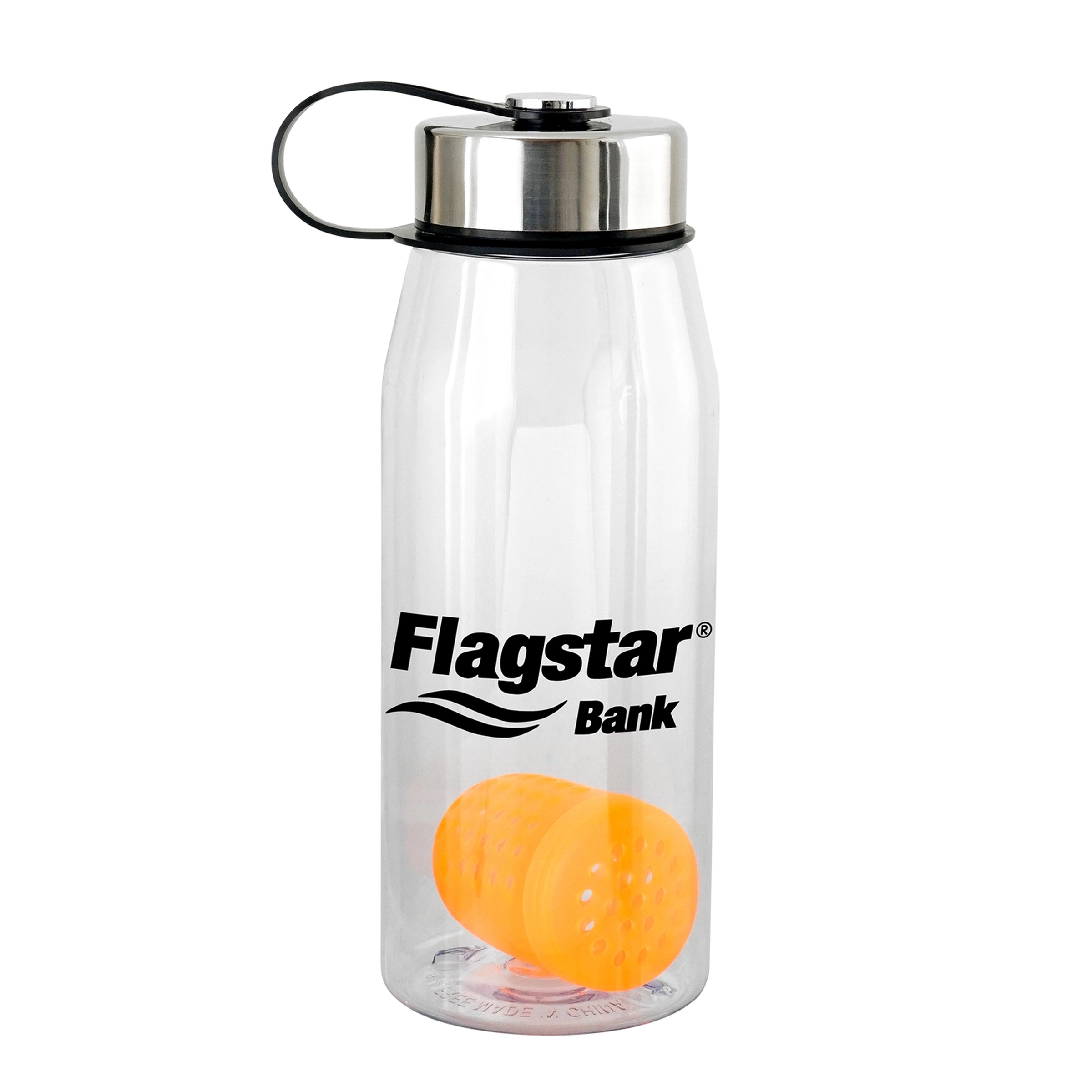 Metal Lanyard Lid 32 oz. Bottle with Floating Infuser, custom water bottle with logo imprint 17