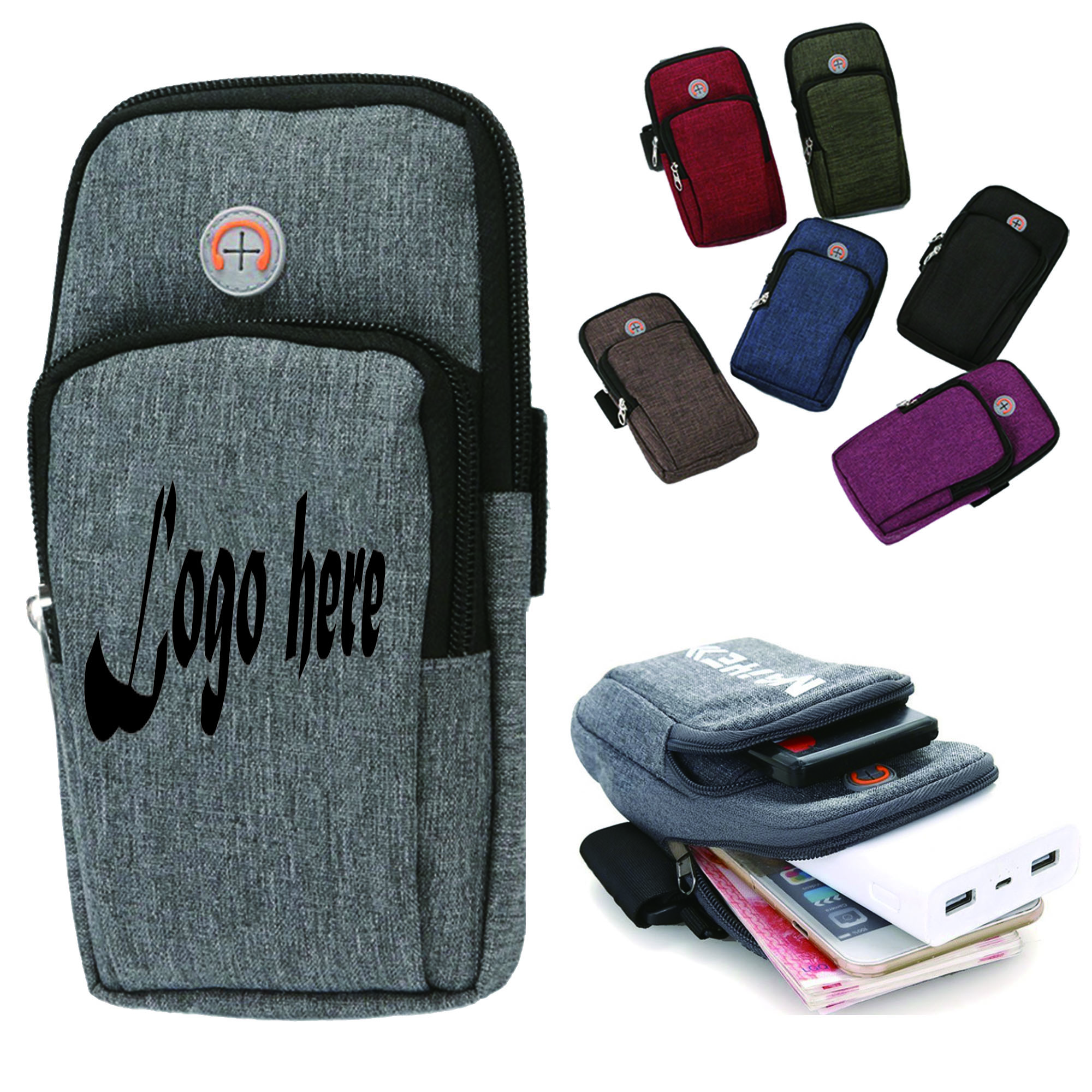 MOQ 30 Outdoor Sports Wrist Bag Full Color 3