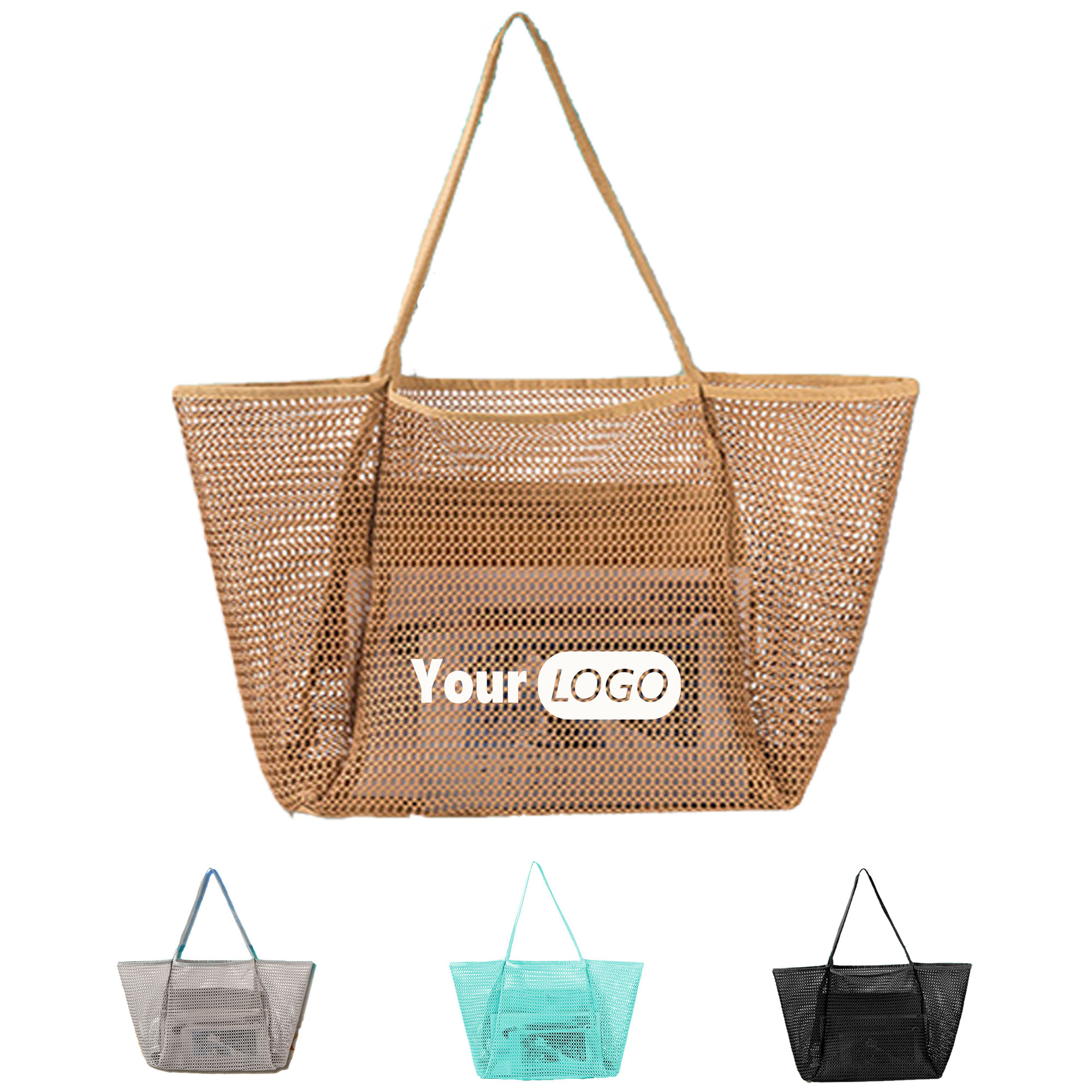 Mesh Storage Beach Shoulder Bag 5