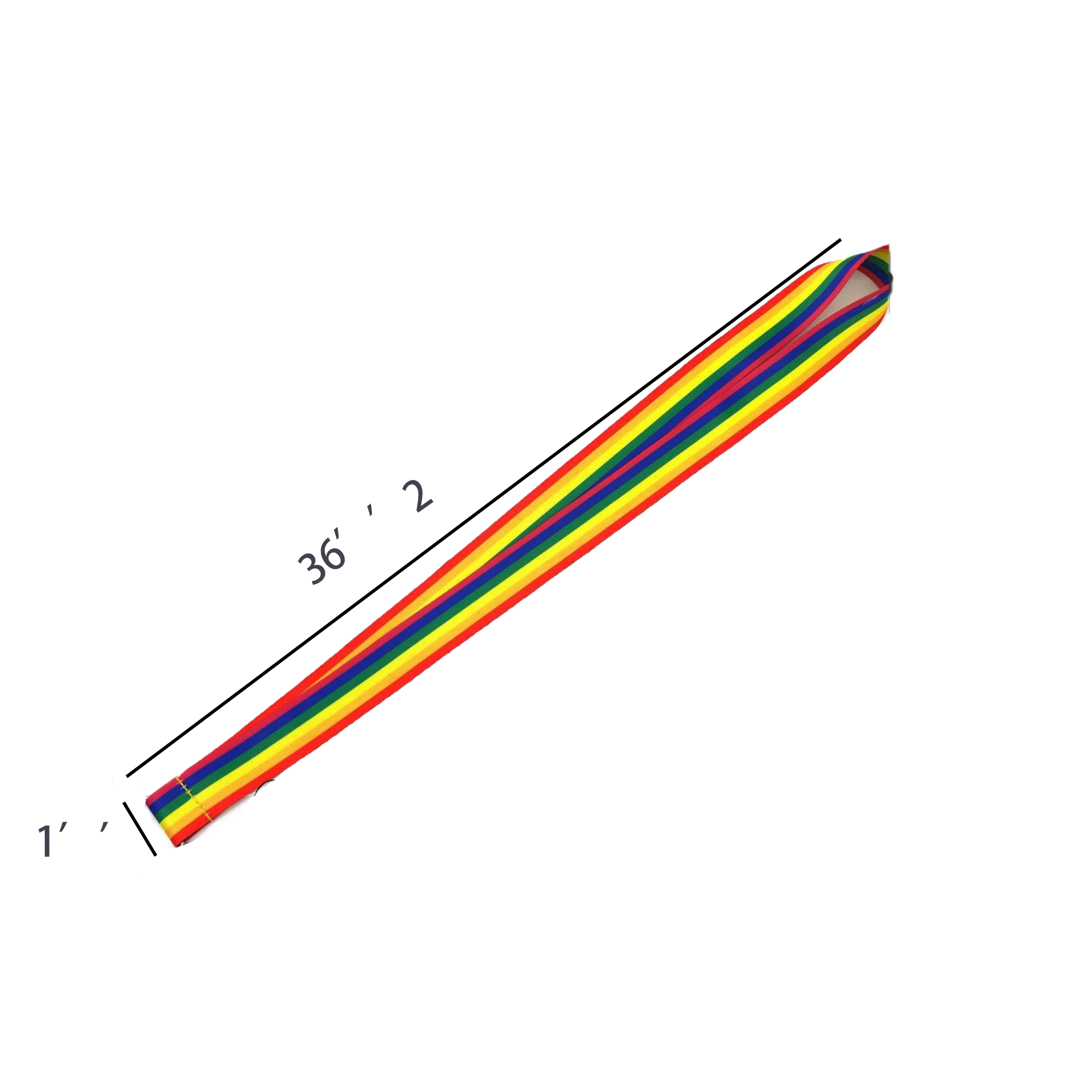 Polyester Cartoon Phone Strap with Rainbow Design 1