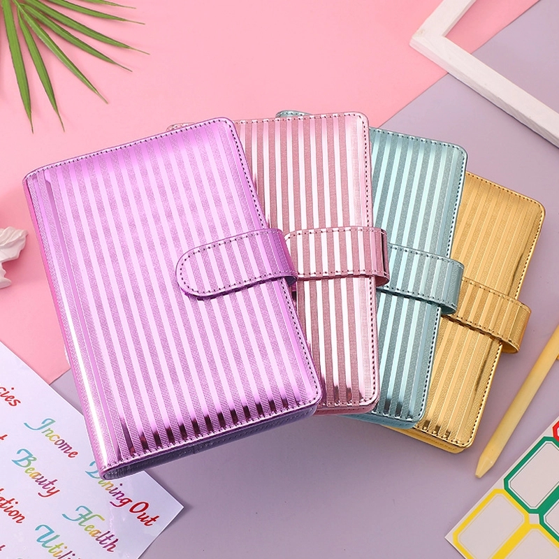 PU Leather A6 Budget Planner Binder Notebook 4