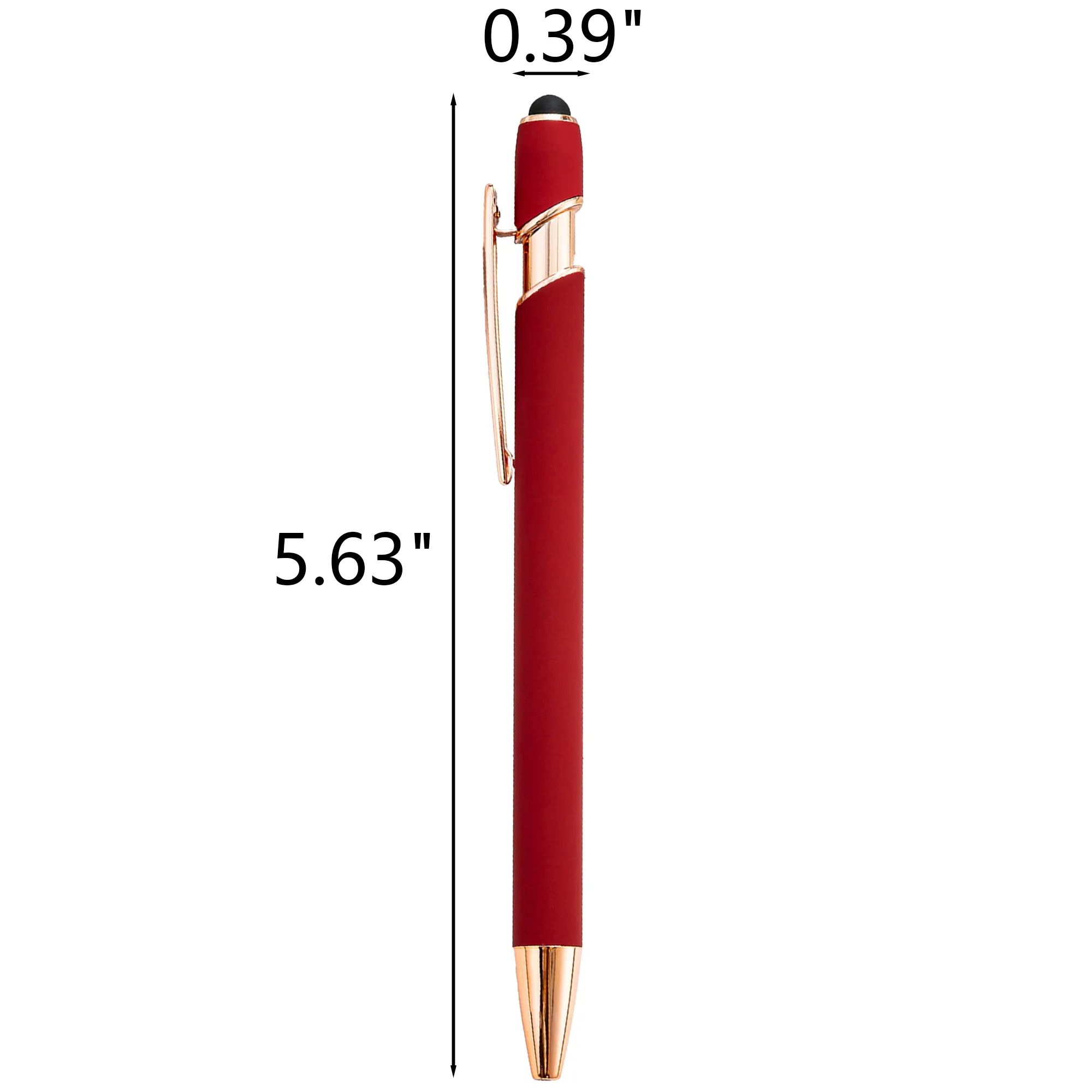 Rose Gold Aluminum Capacitive Touch Ballpoint Pen 2