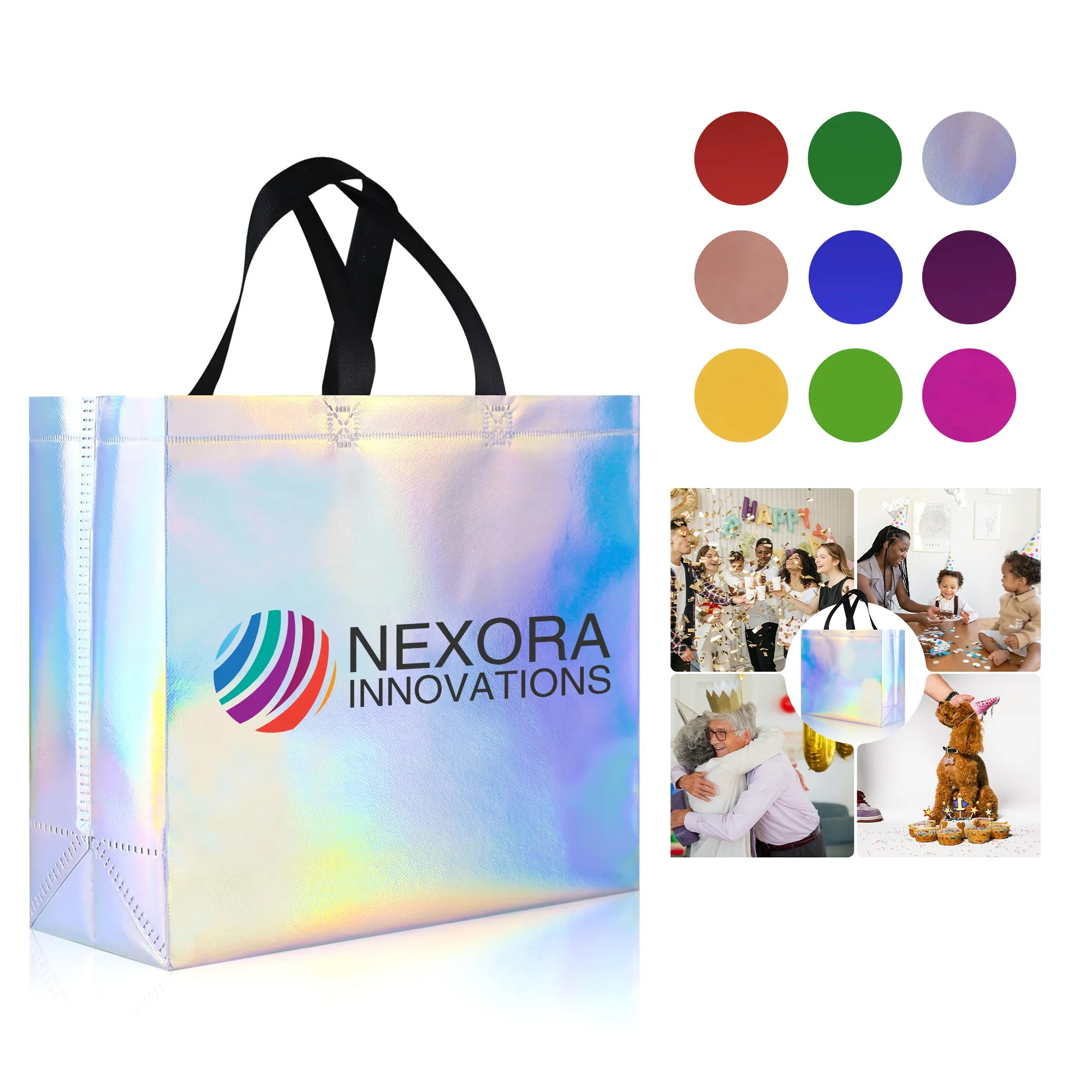 Reusable Non-Woven Gift Bags with Sturdy Base 3