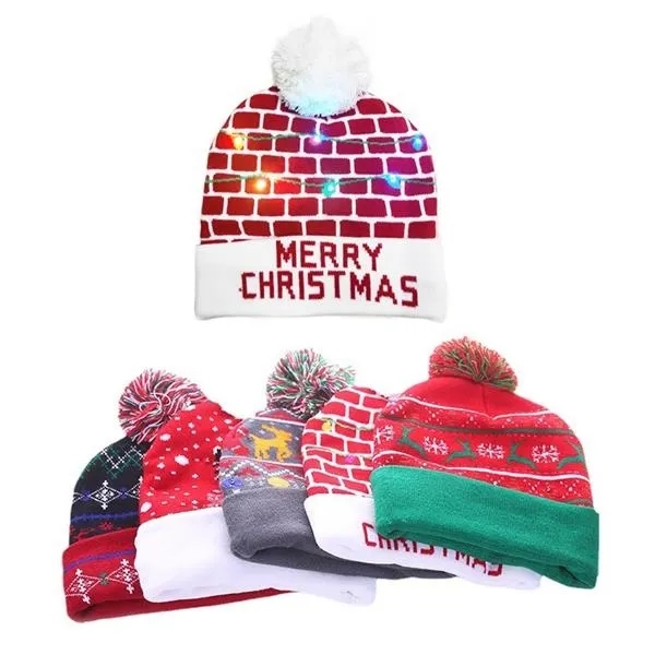LED Christmas Knitted Hat 4