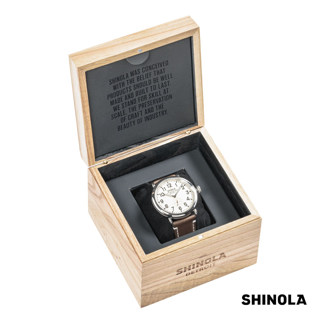Shinola® Runwell Watch - Cream/Brown 8