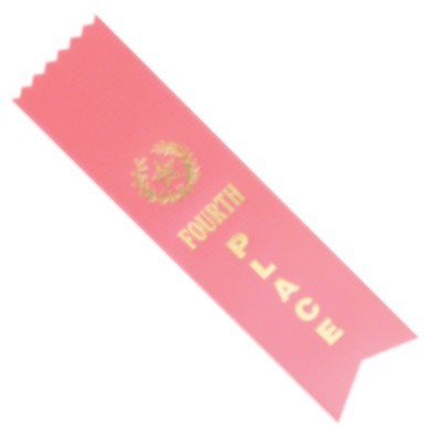 Fourth Place Ribbon 2" x 8" 2