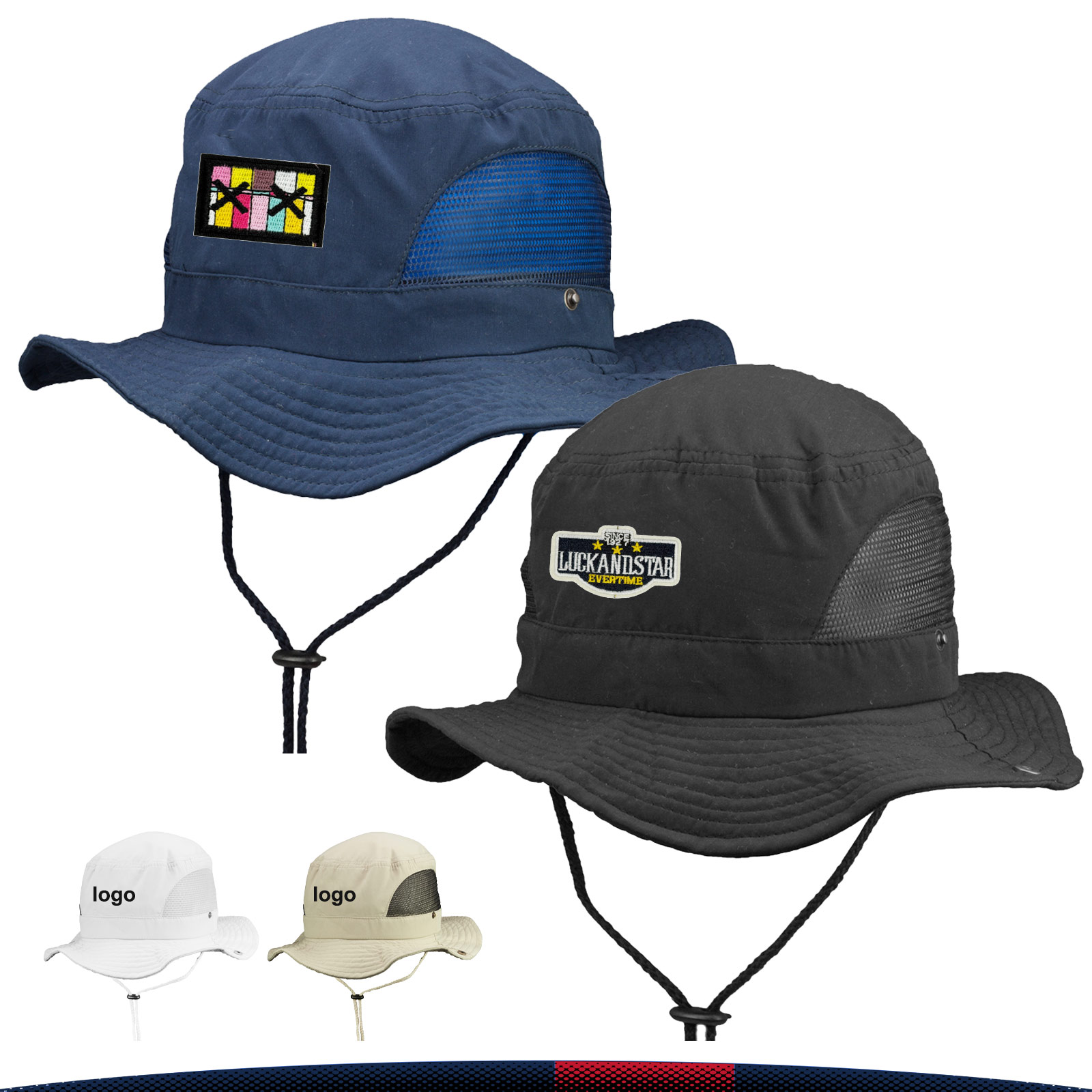 Achard Mesh Sides Bucket Hat 3