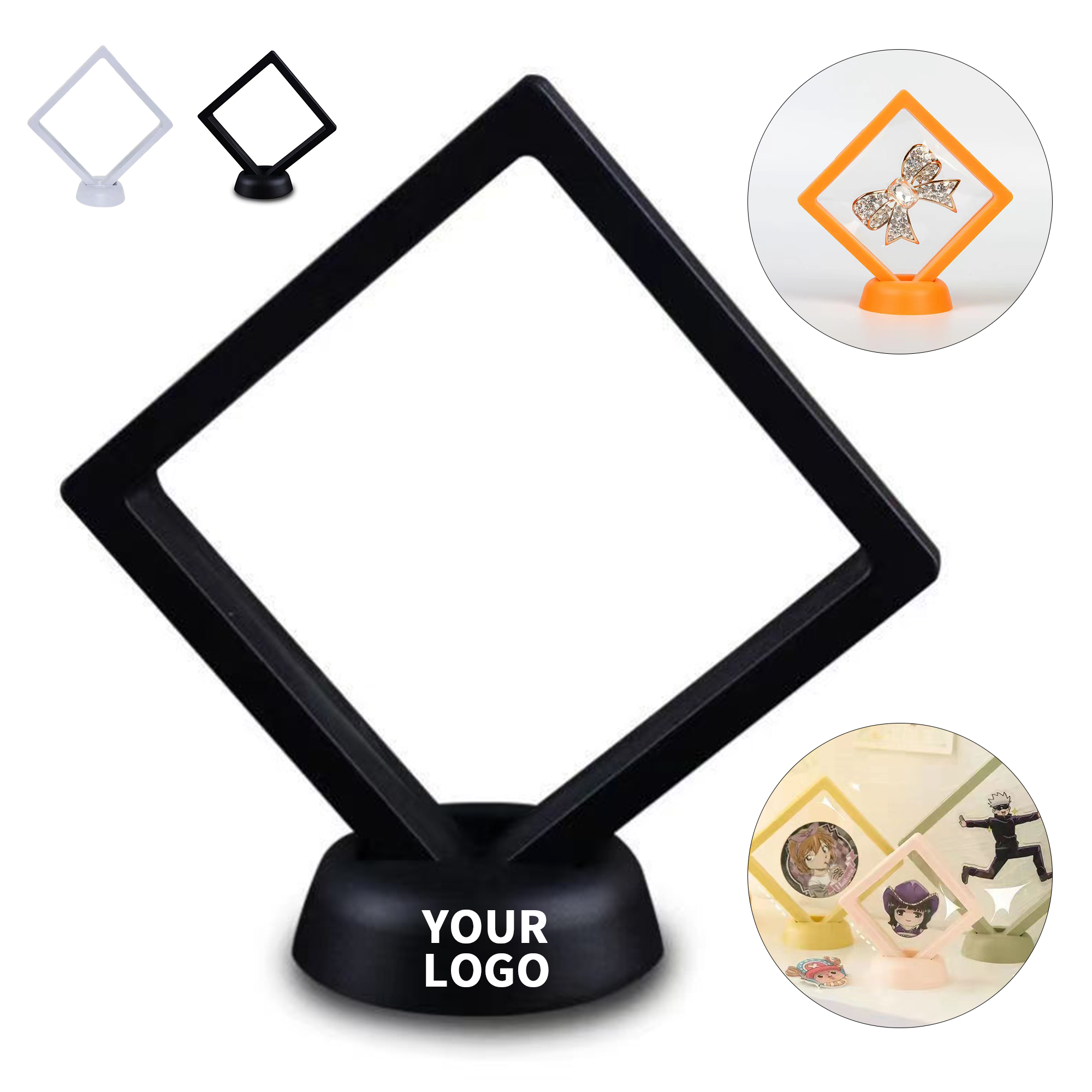 Square Three Dimensional Floating Jewelry Frame 3