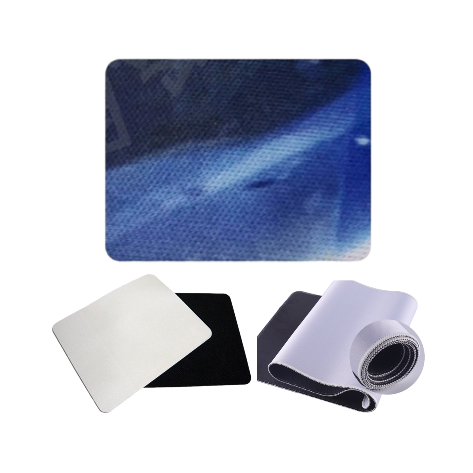 Stitched Edge Anti-Slip Rubber Mouse Pad 2