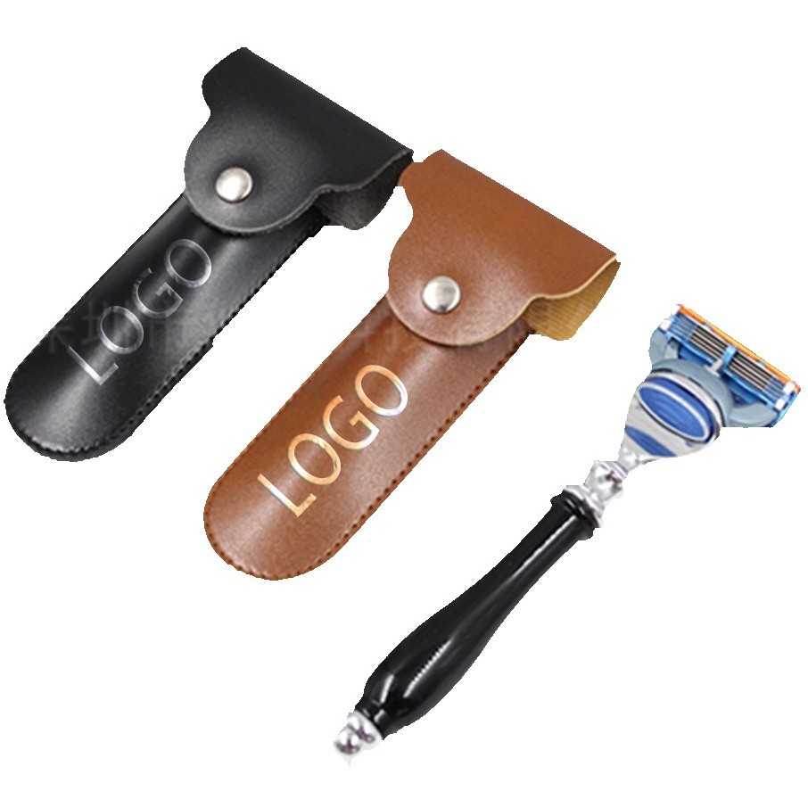 Leather Double Edge Safety Razor Protective Case 6