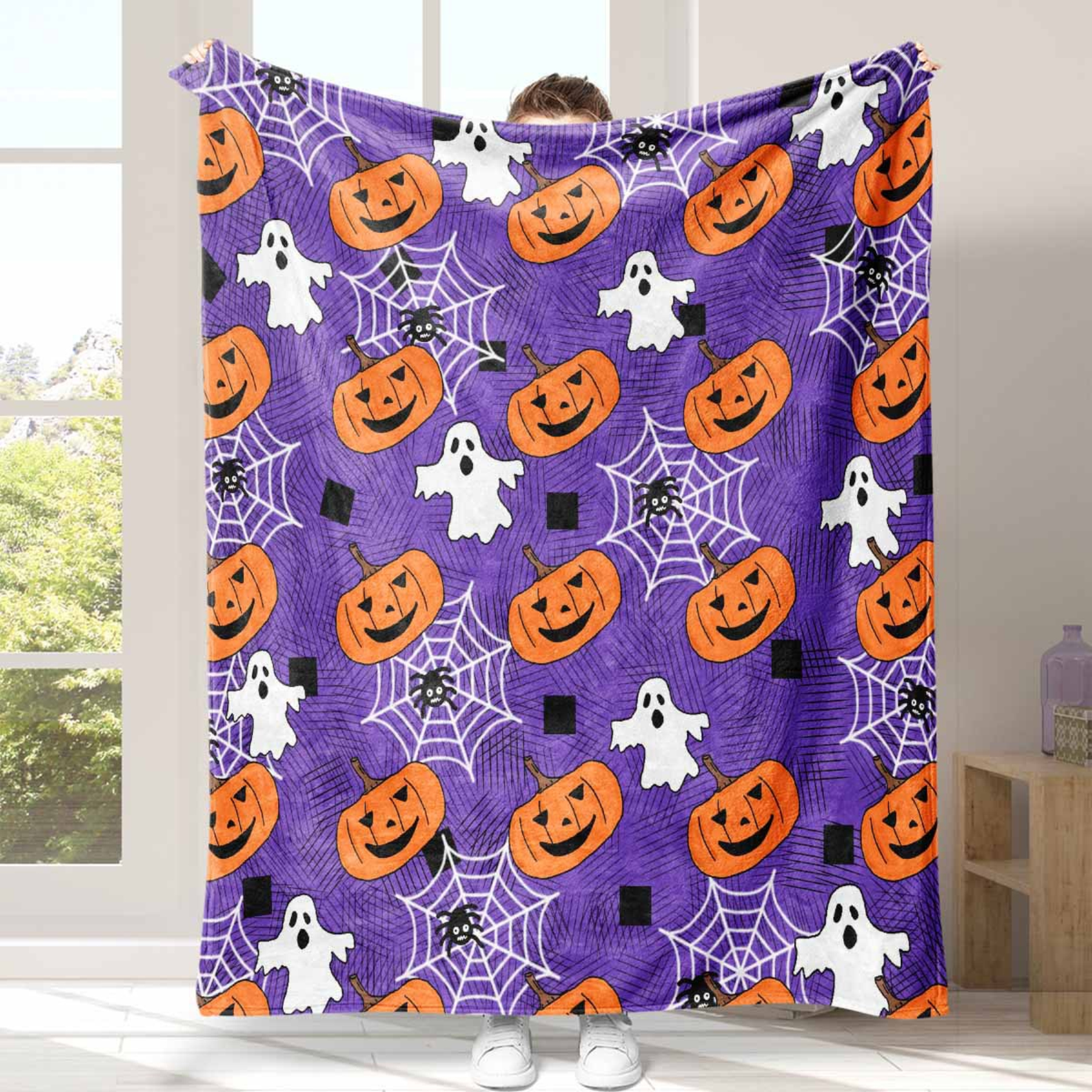 Full Color Flannel Fleece Throw Blanket 2