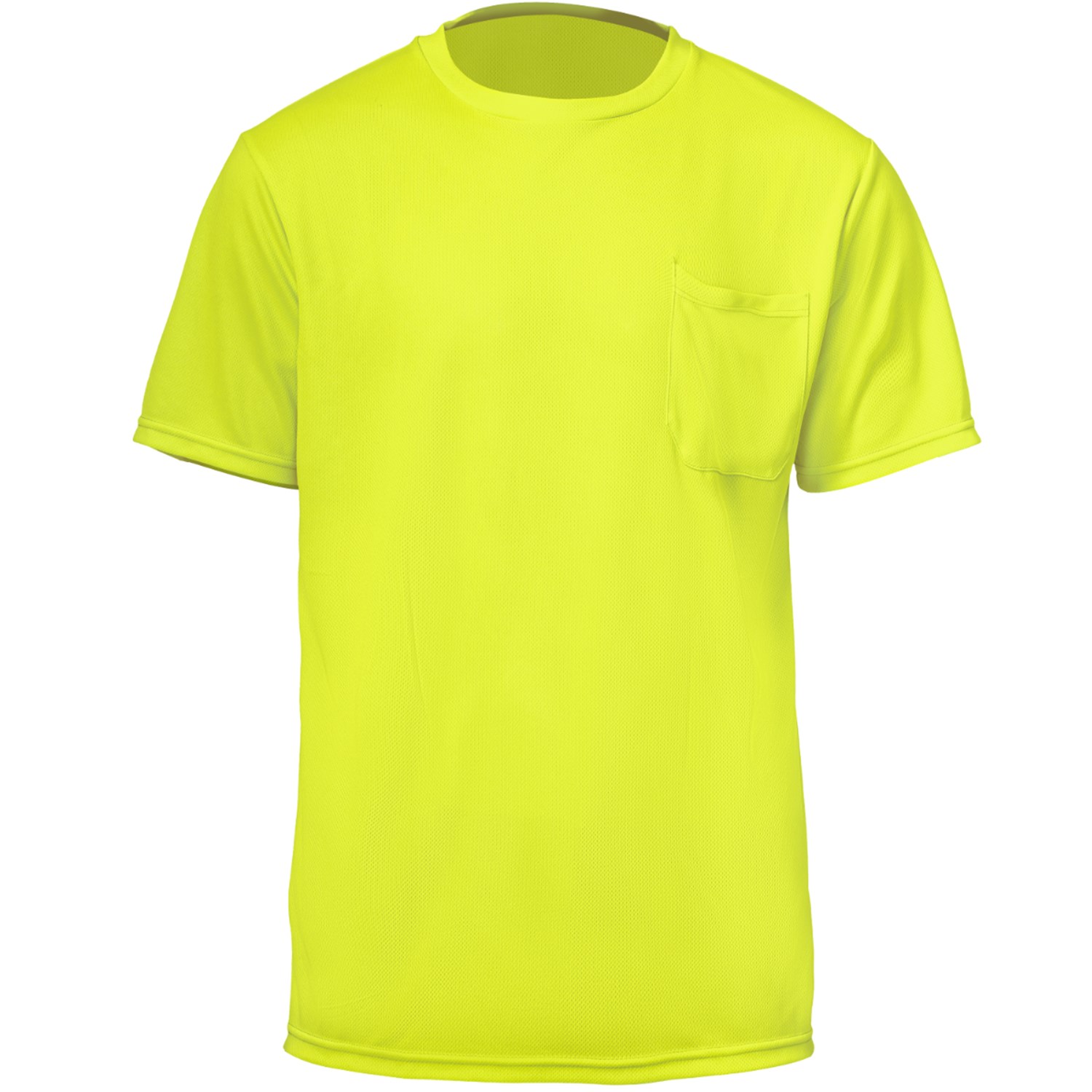 High Vis Short Sleeve Safety Tee Shirt w/ Pocket 2