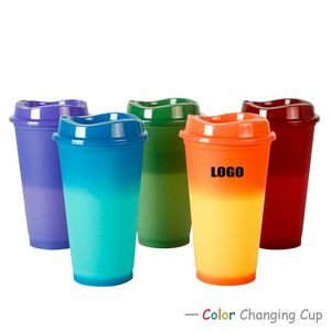 Handy 710ml Clear Plastic Color Changing Cup 1