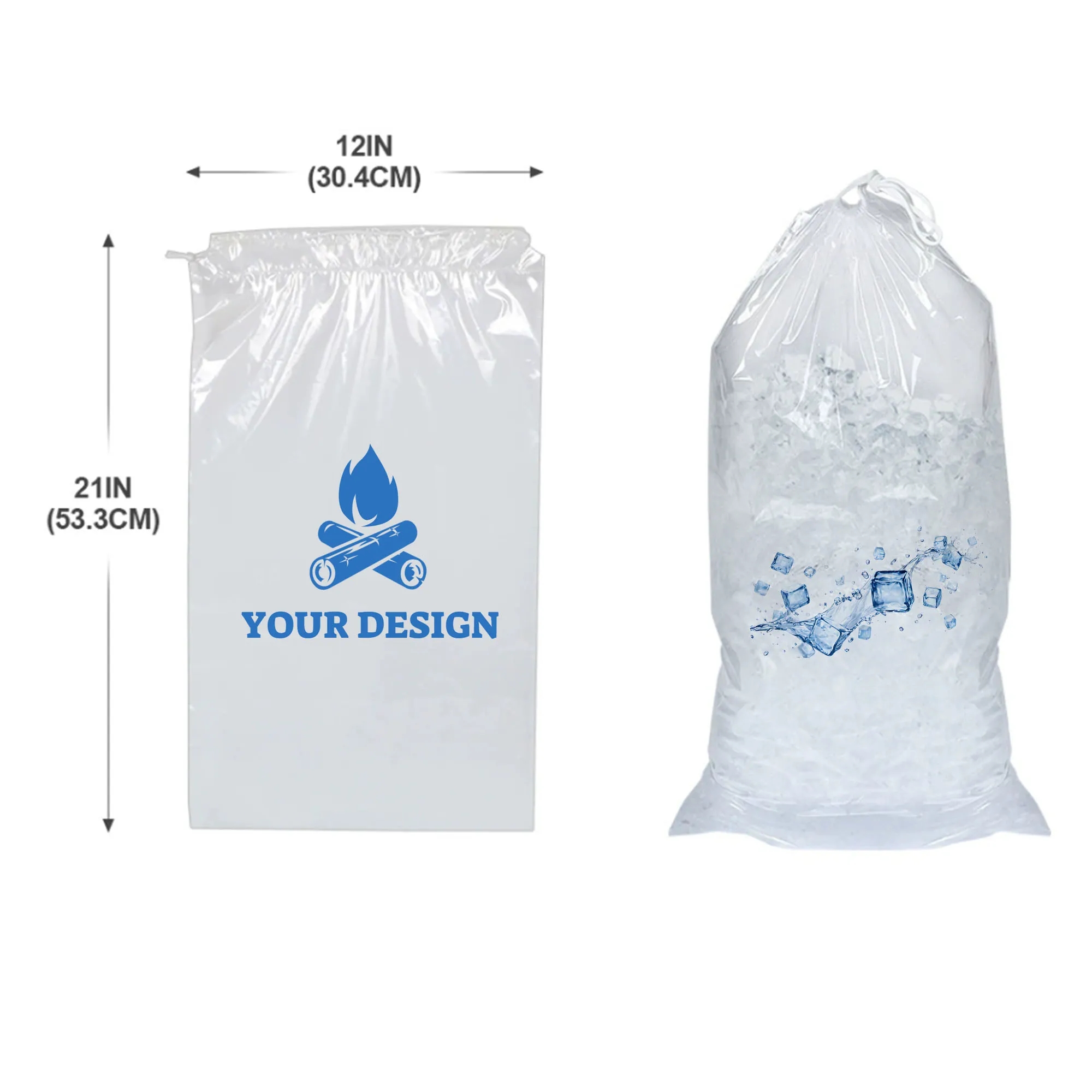 Personalized Drawstring Ice Bags for Convenient Cooling 2